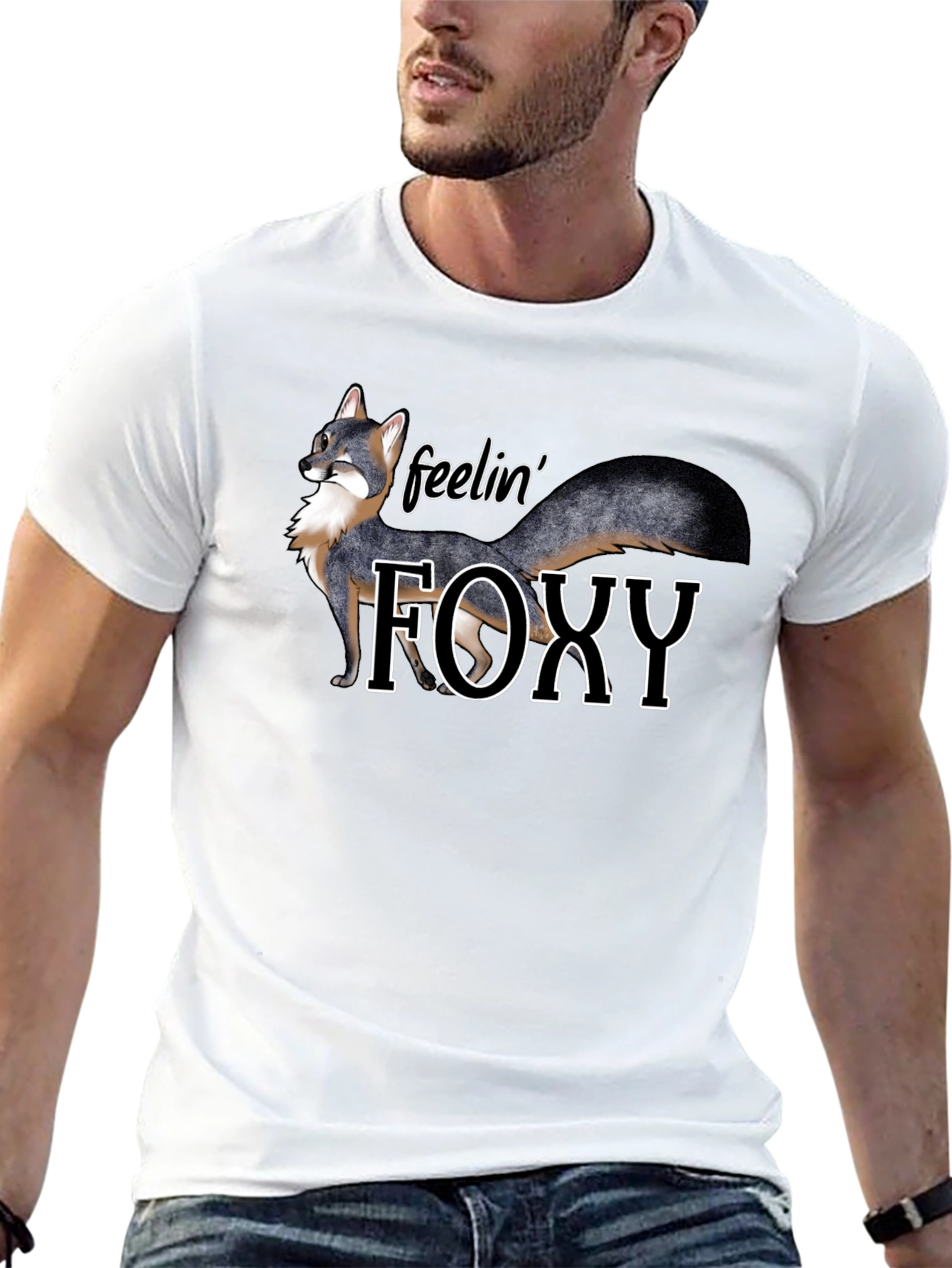 Feelin Foxy Graphic T-Shirt - Black