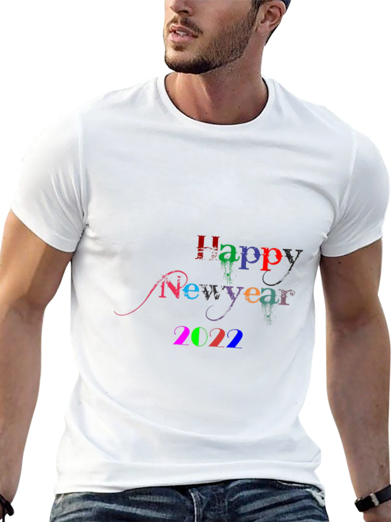 Happy New Year 2022 Black Tee Shirt