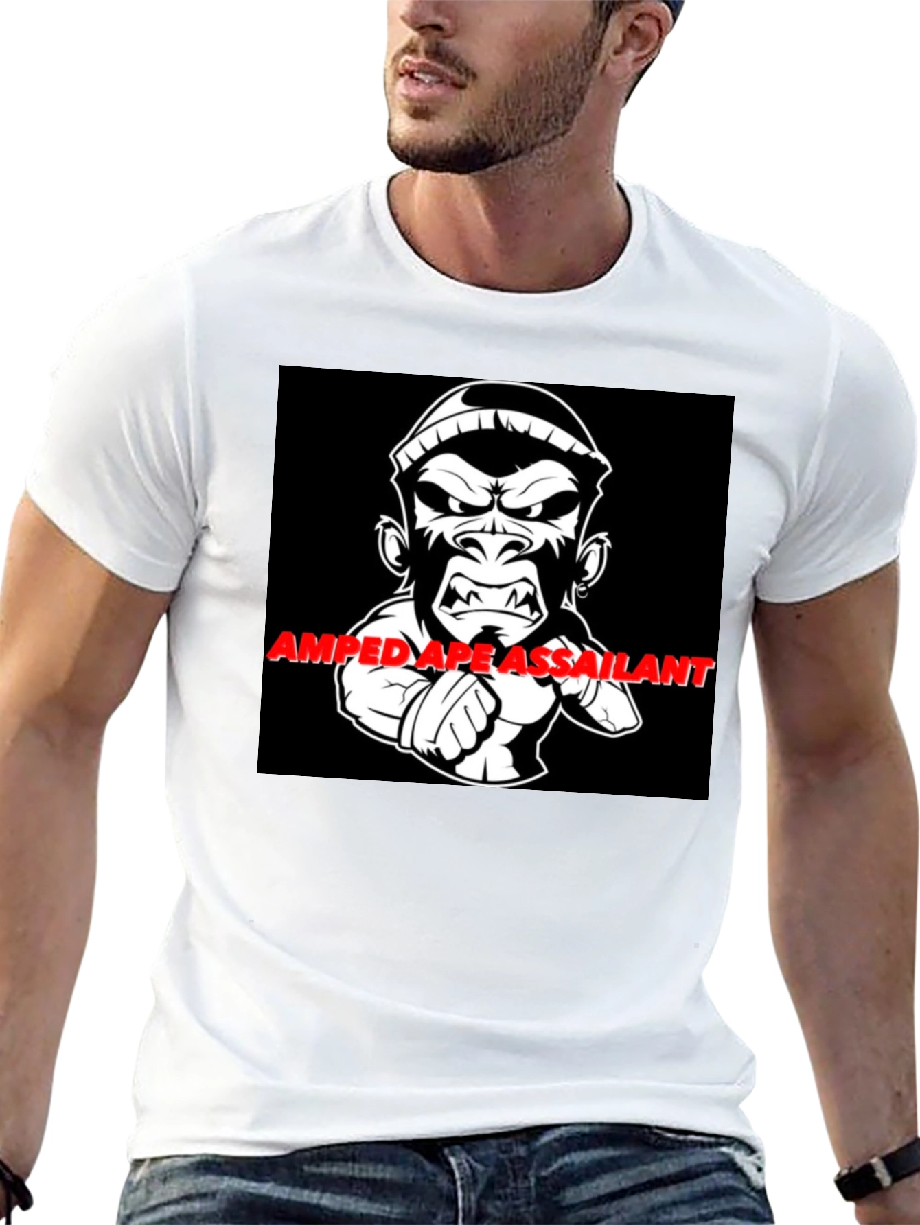 Amped Ape Graphic T-Shirt - Black