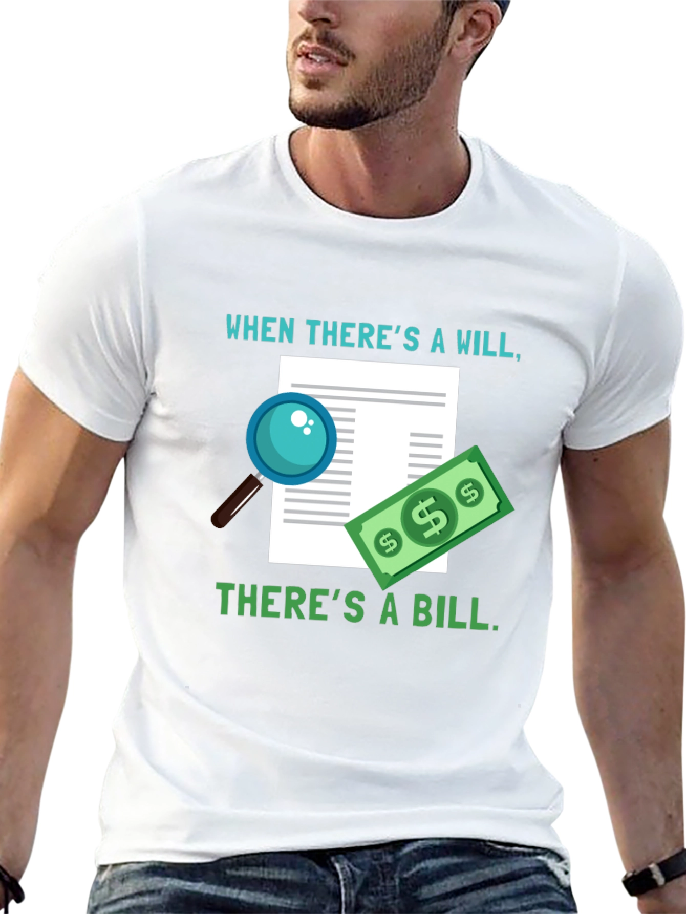 Humorous Will & Bill Graphic Tee
