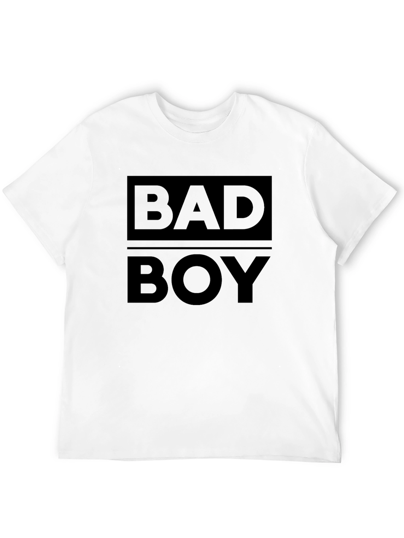 Black Bad Boy Graphic Print T-Shirt