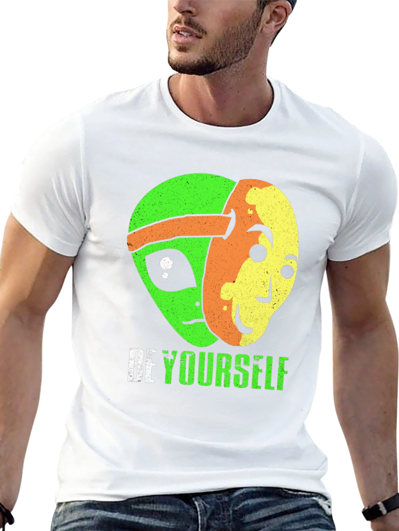 Be Yourself Alien Graphic T-Shirt