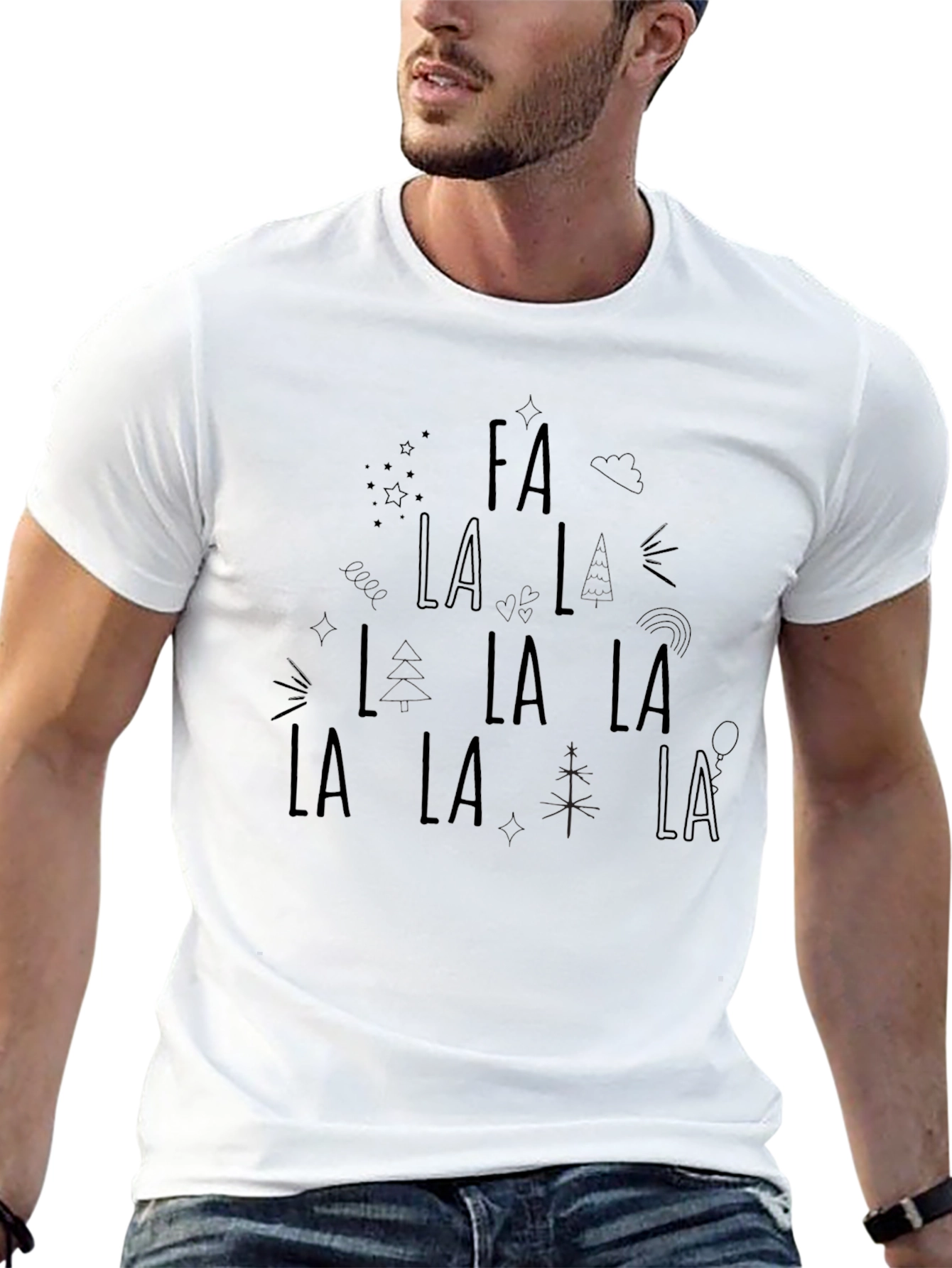 Fa La La Christmas Holiday Graphic Tee