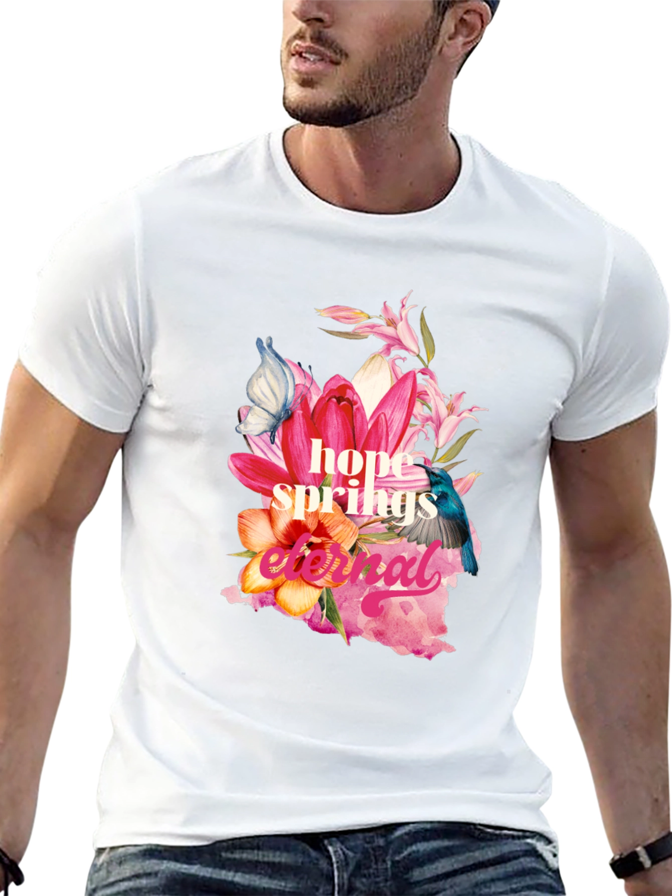 Hope Springs Eternal Floral Graphic Tee