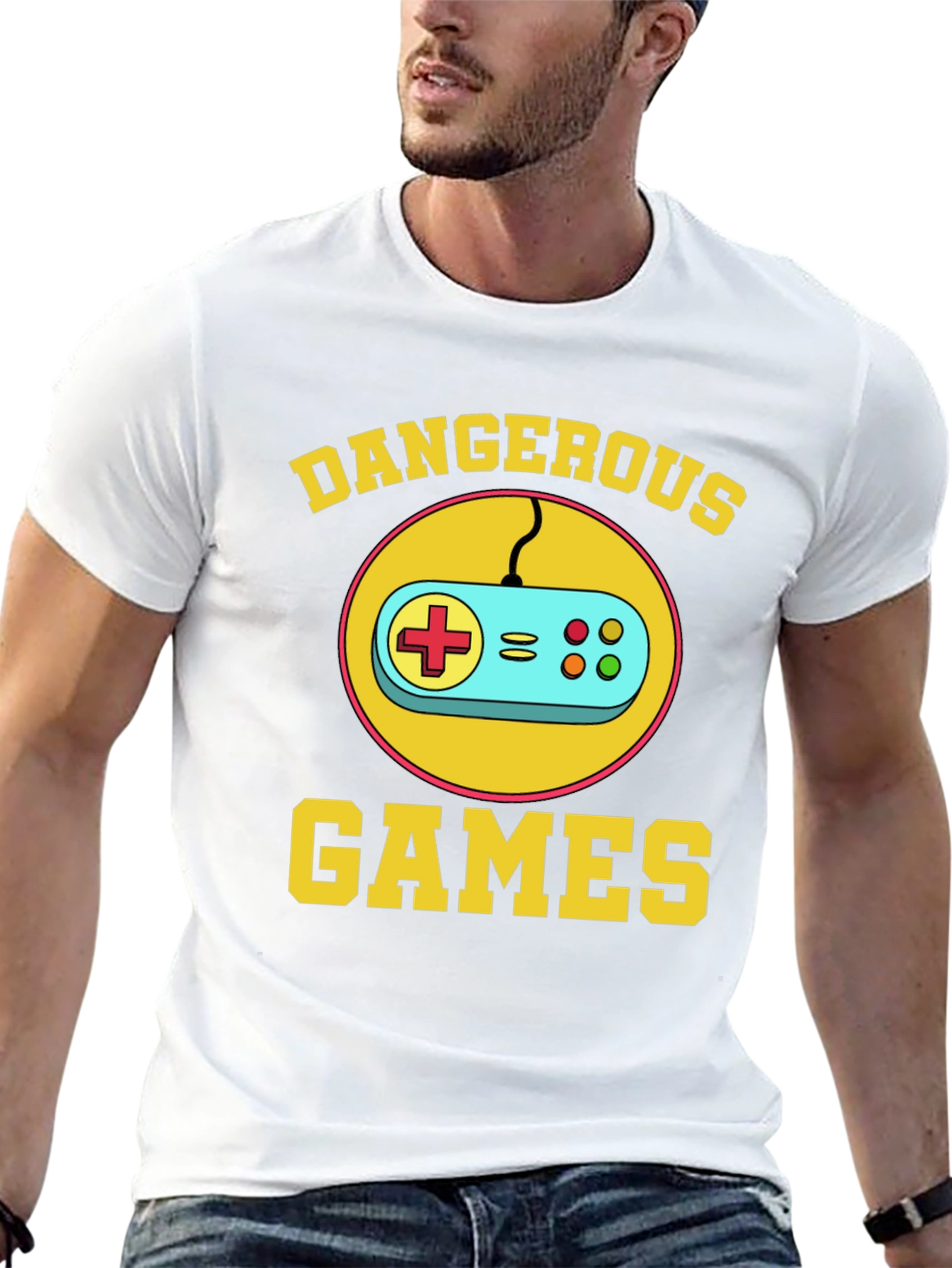 Dangerous Games Retro Controller Black T-Shirt