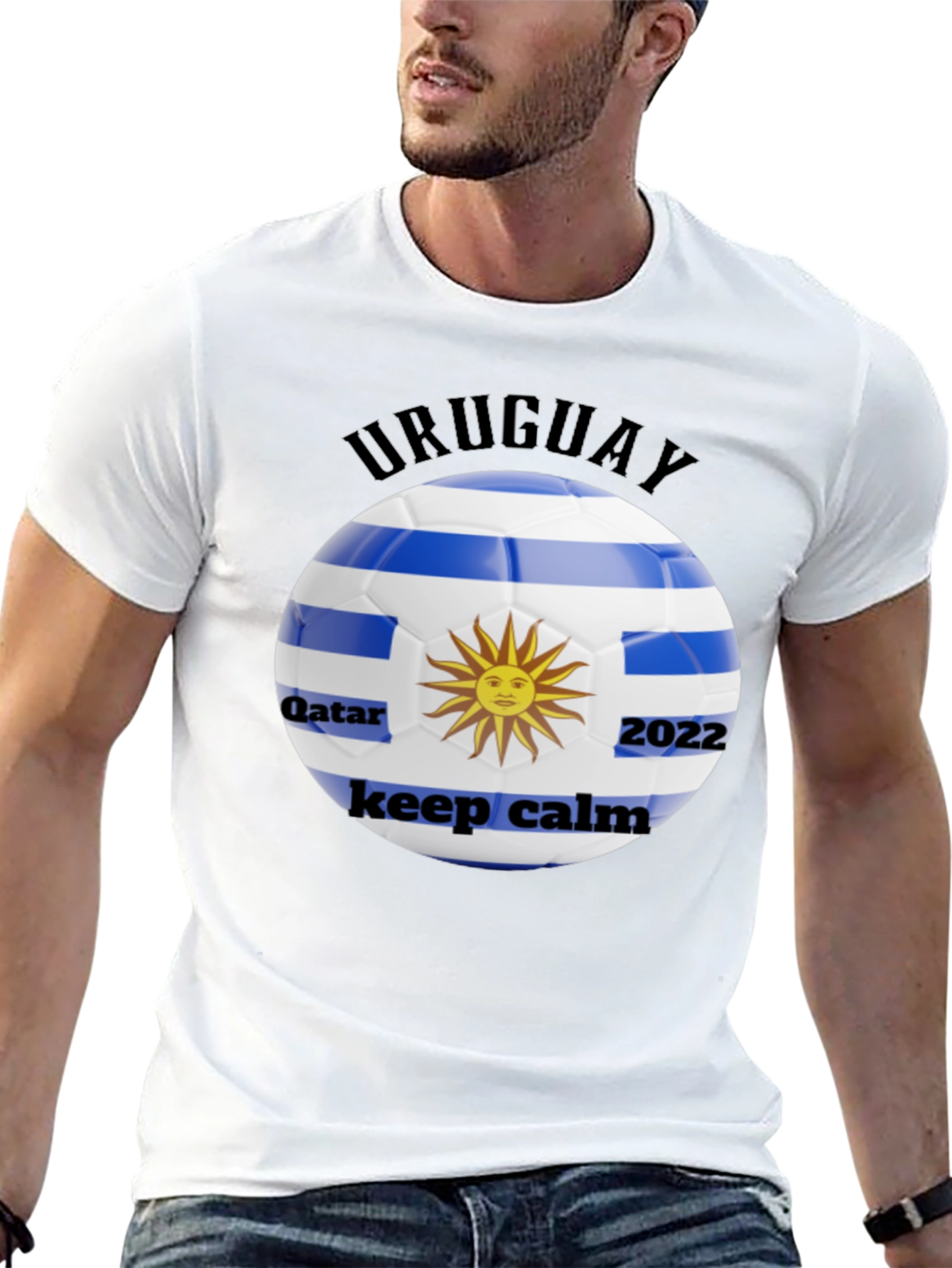 Uruguay Football Fan T-Shirt - Qatar 2022