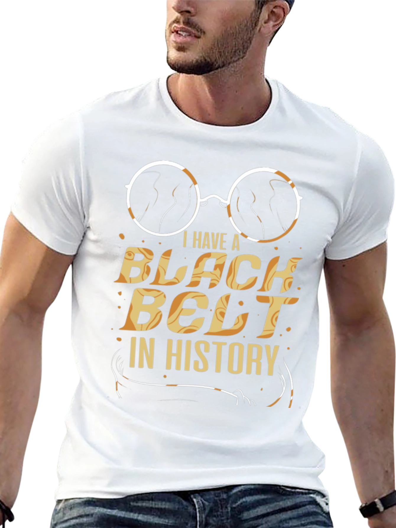 Black Belt In History T-Shirt