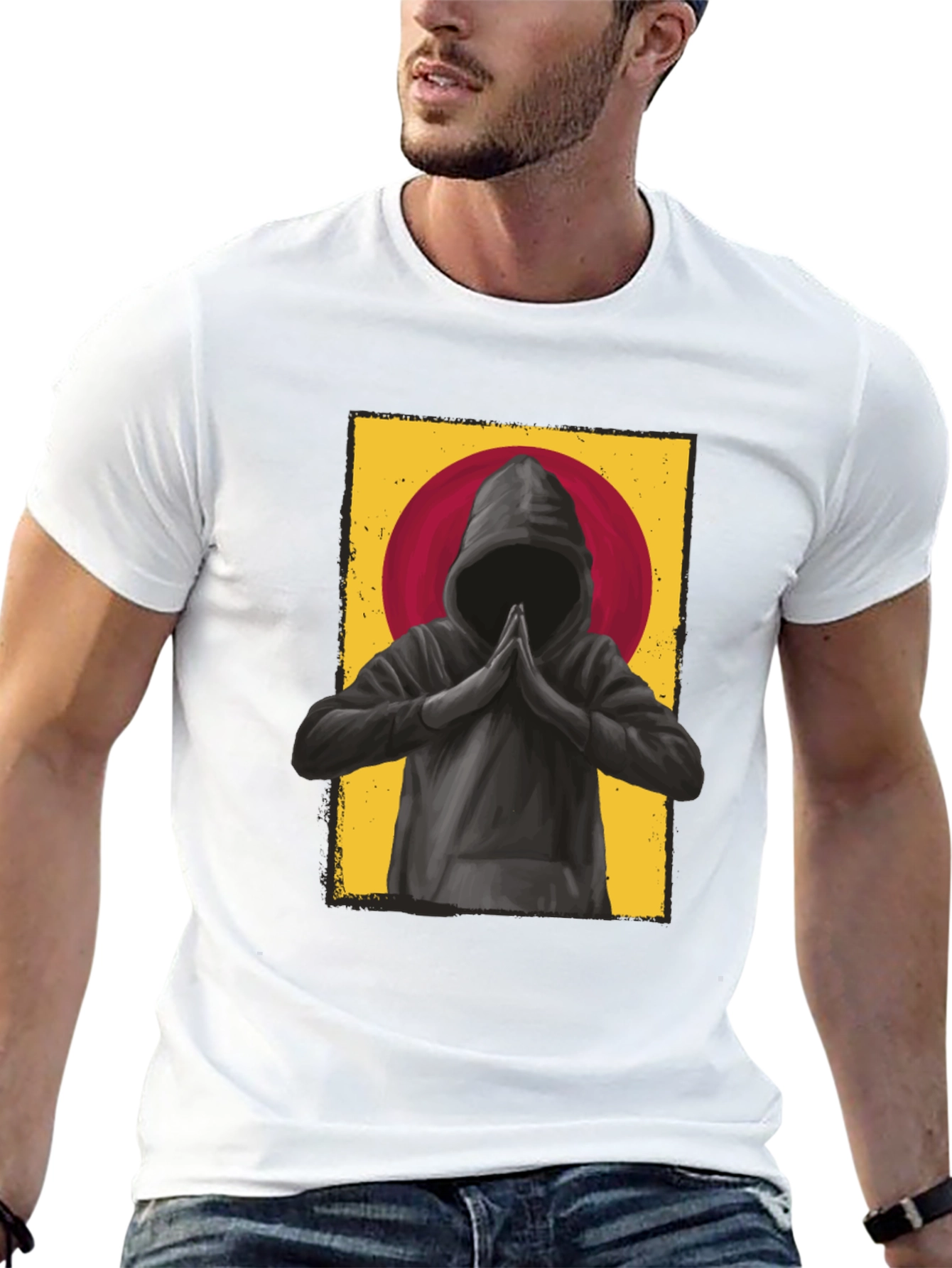 Monk Graphic Tee - Spiritual Zen Style