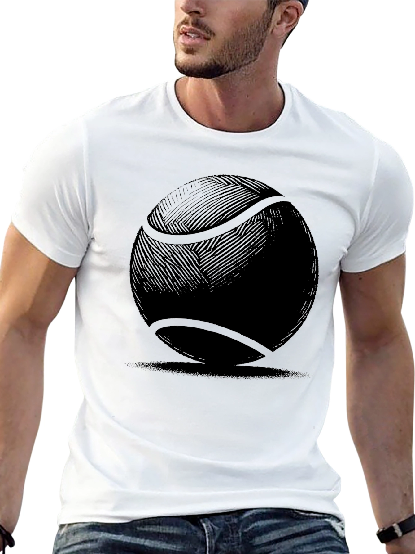 Tennis Ball Graphic Tee - Unique Sportswear
