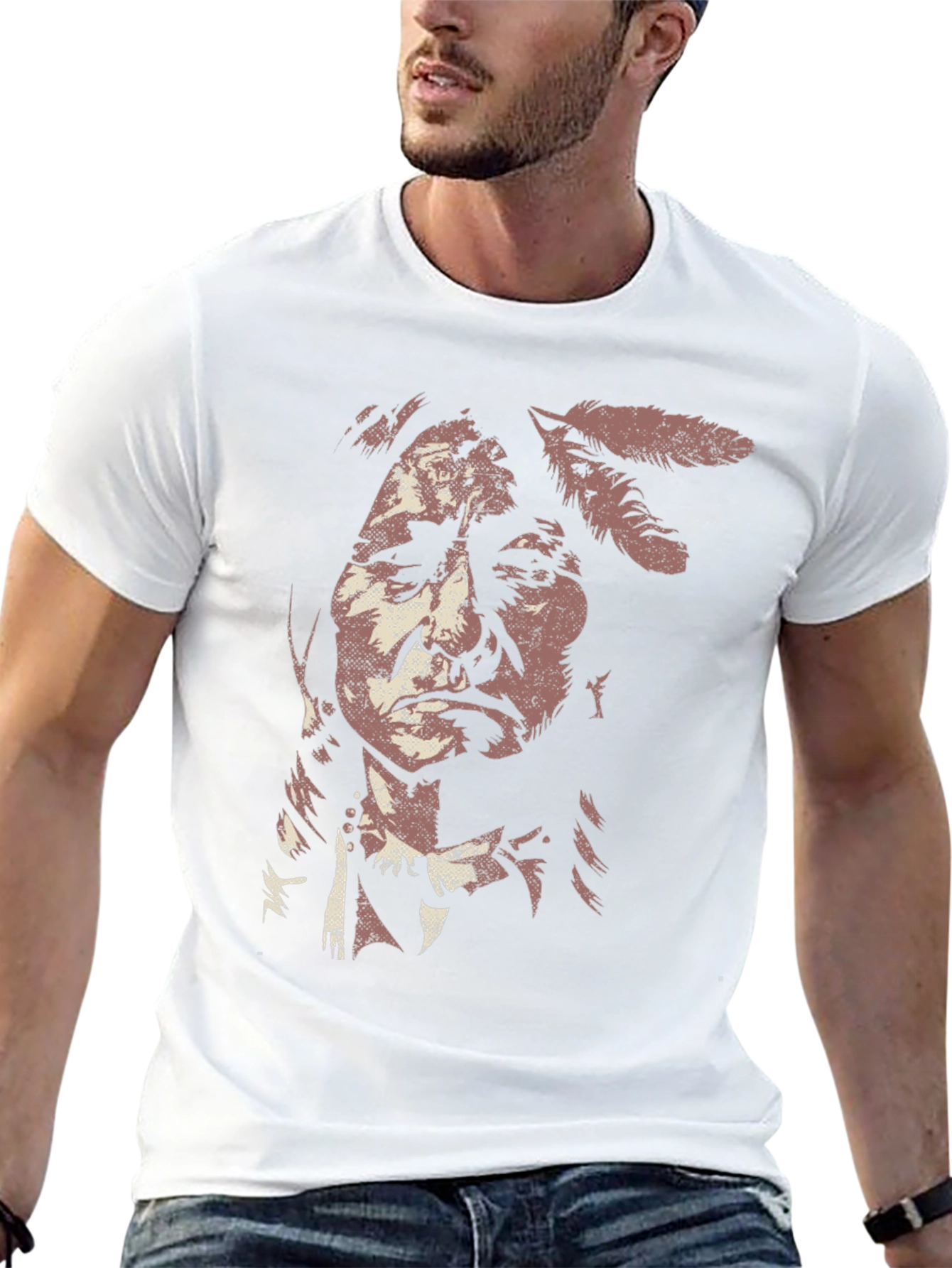 Native American Chief Graphic Tee