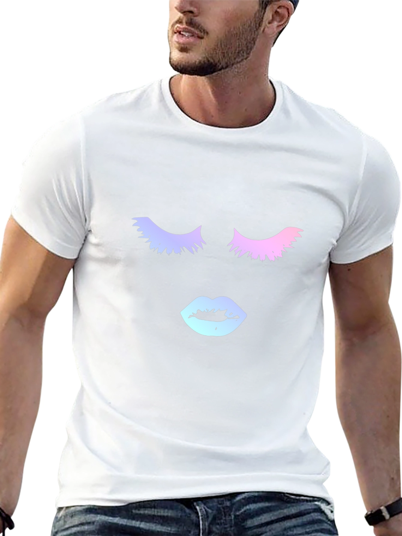 Mystic Eyes Graphic Tee - Soft Black Cotton