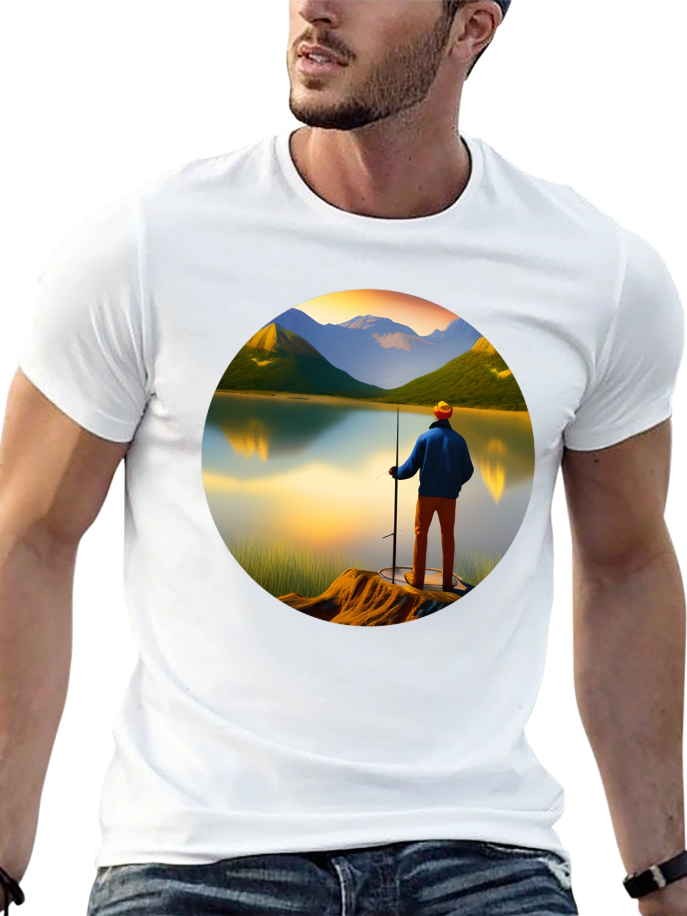 Scenic Fisherman Graphic Tee