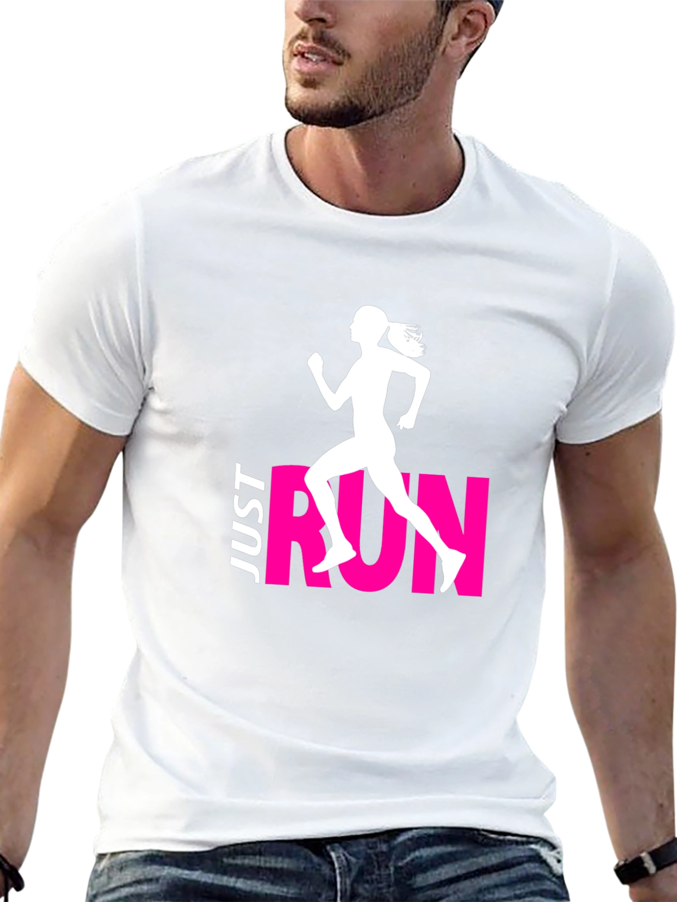 Just Run Graphic Tee - Athlete Style