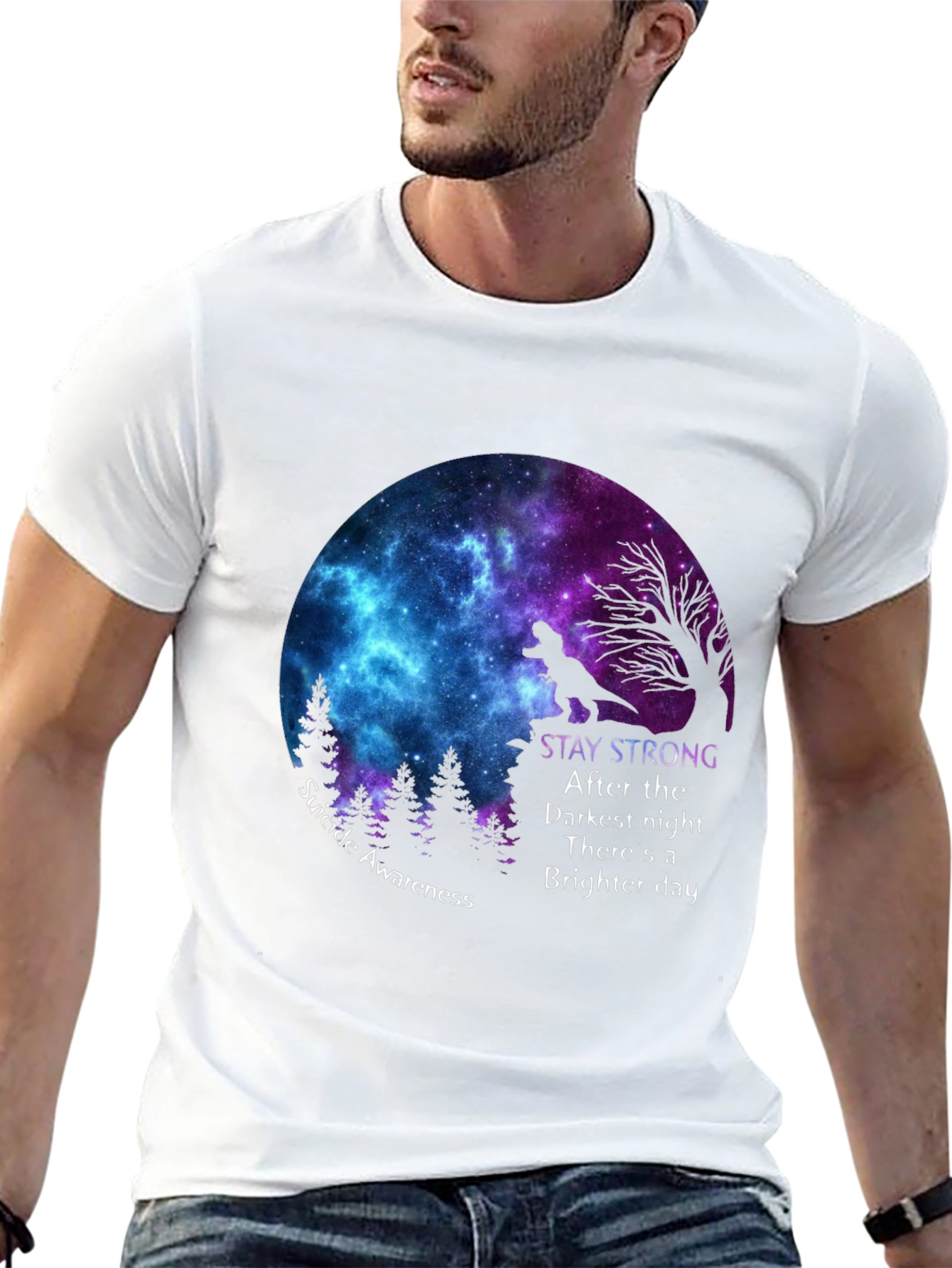 Stay Strong Suicide Awareness Graphic Tee