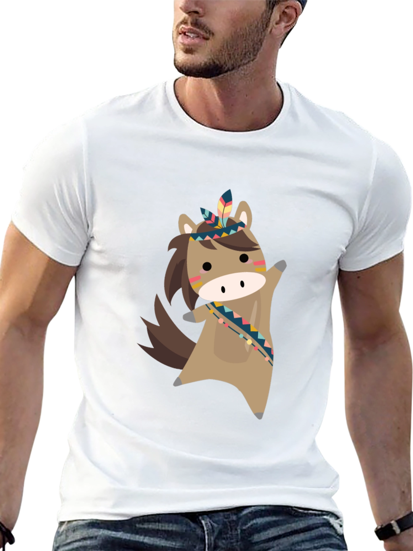 Cute Cartoon Horse Tee
