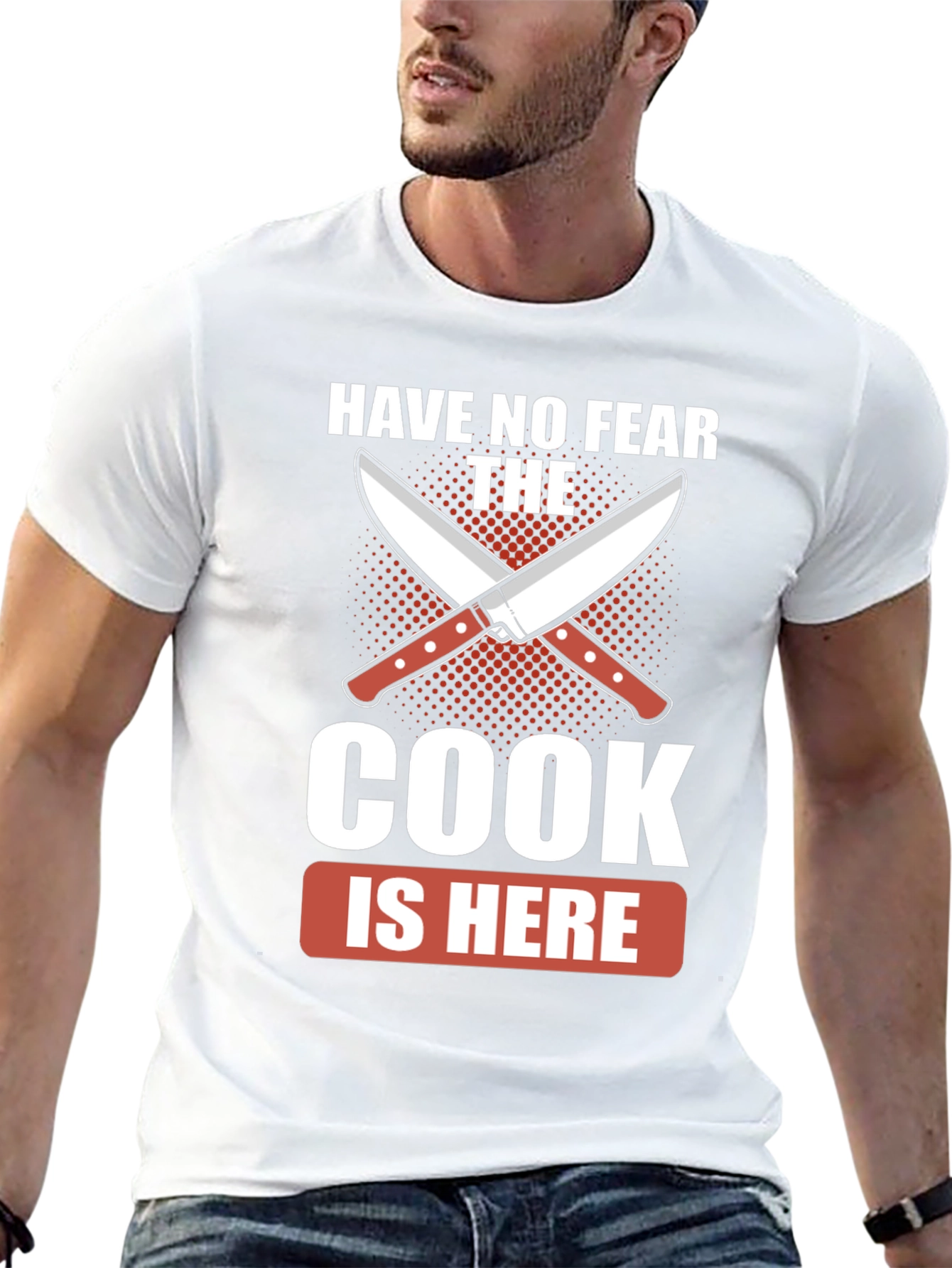 Have No Fear The Cook Is Here Black T-Shirt