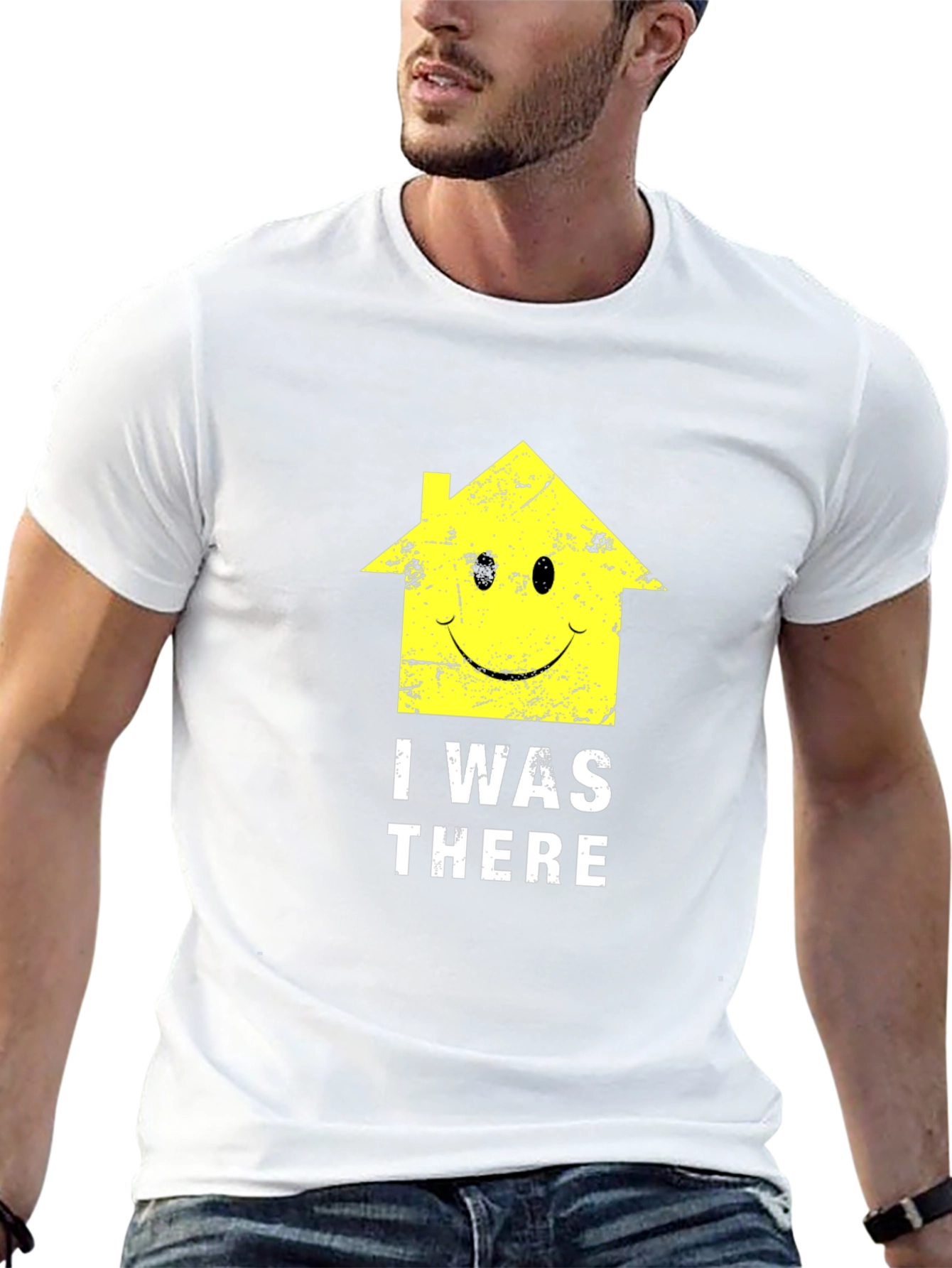 I Was There Smiley House Graphic T-Shirt