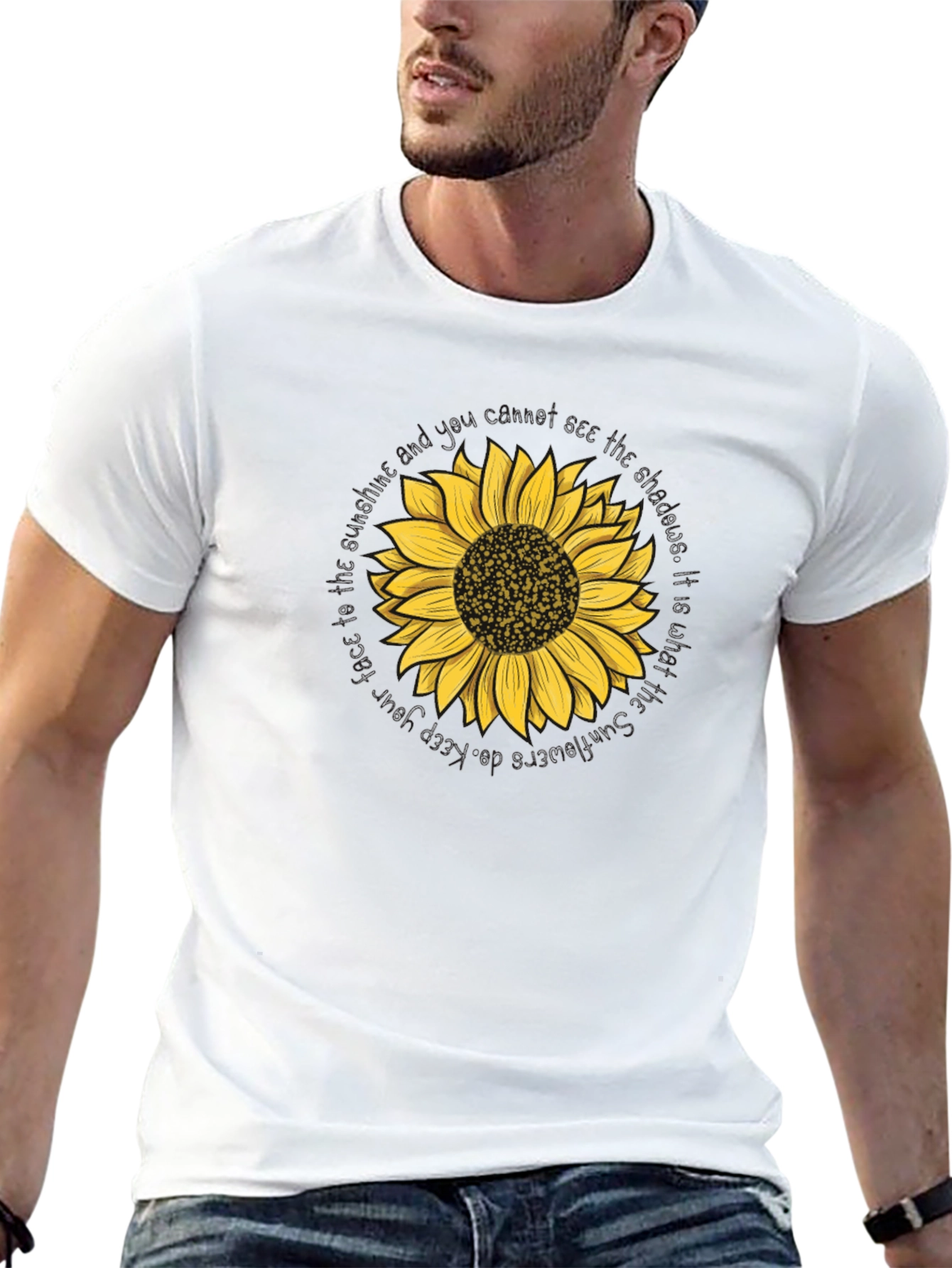 Sunflower Graphic Tee - Black Unisex T-Shirt