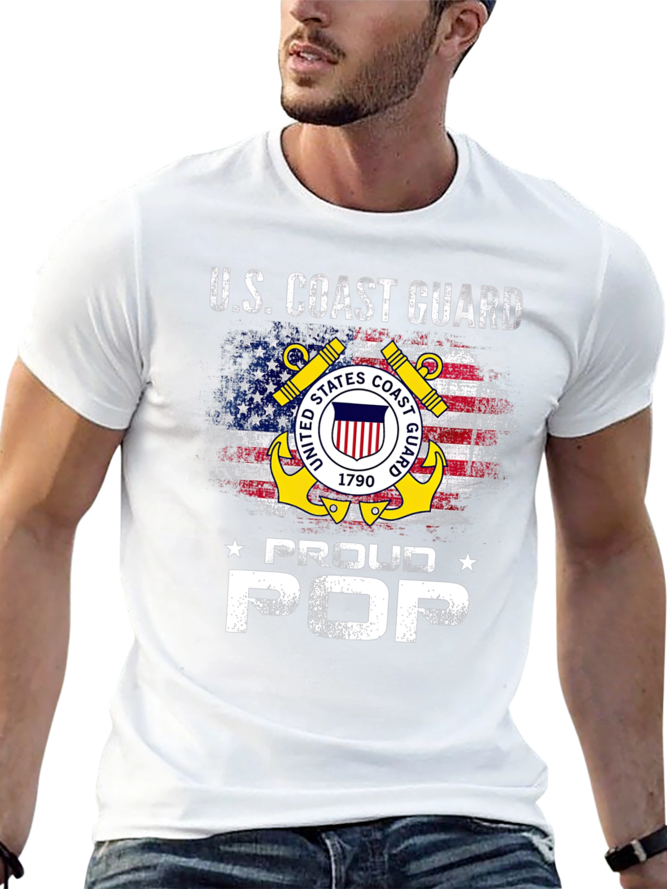 U.S. Coast Guard Proud Pop T-Shirt