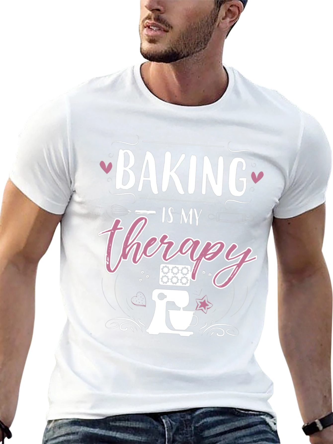 Baking Is My Therapy Graphic Tee - Unisex