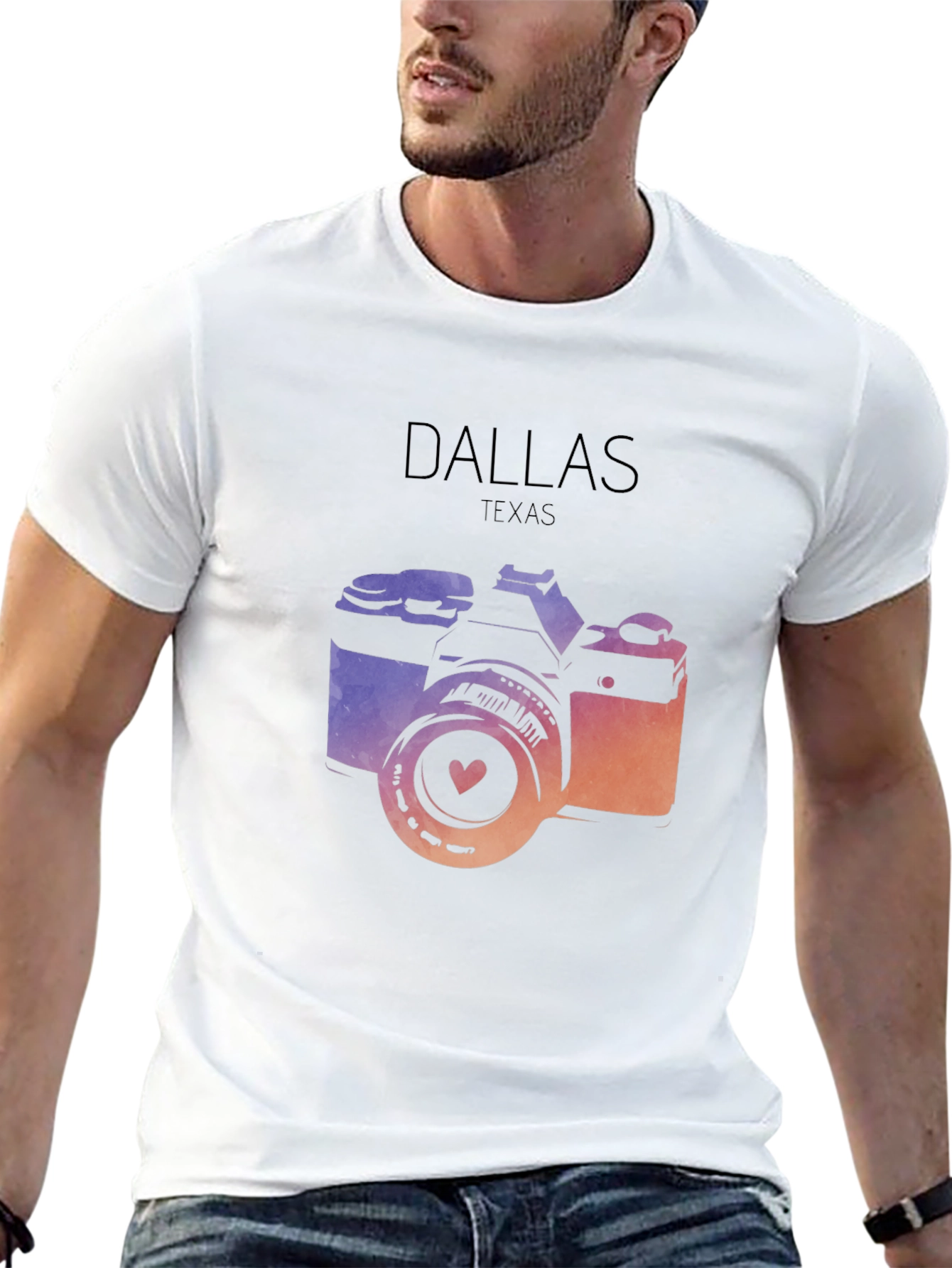 Dallas Texas Camera Graphic Tee