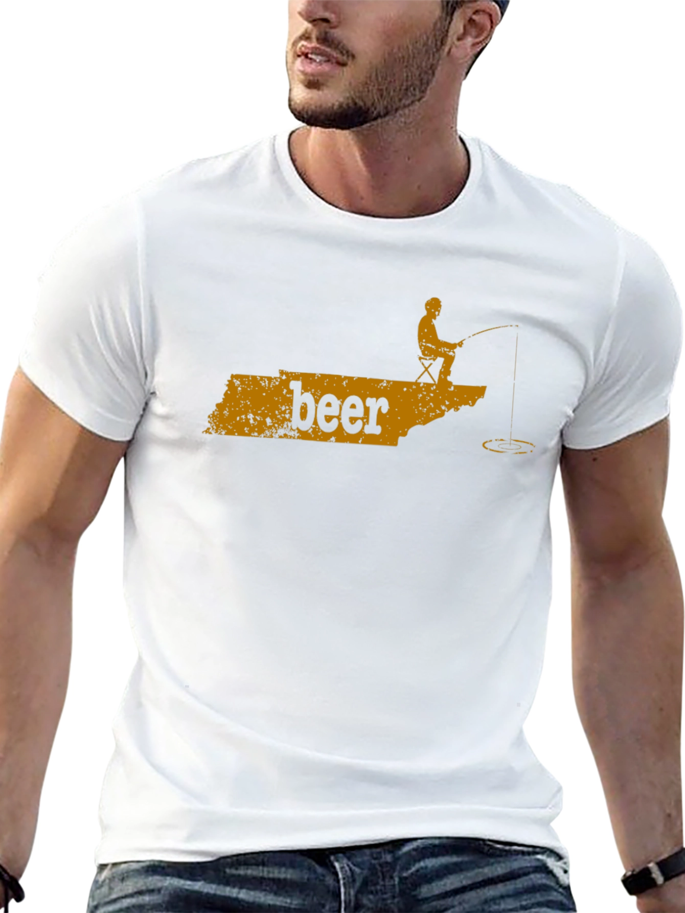 Beer Fishing T-Shirt - Relax and Reel!