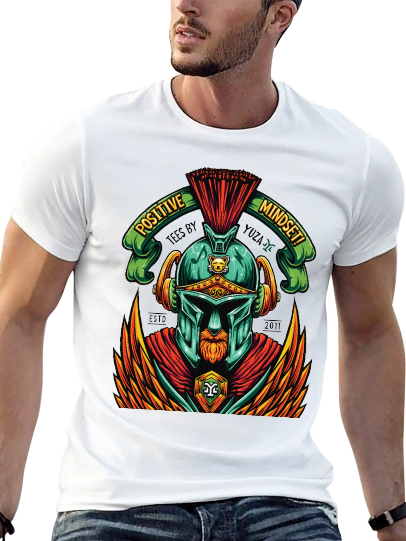 Positive Mindset Spartan Graphic Tee