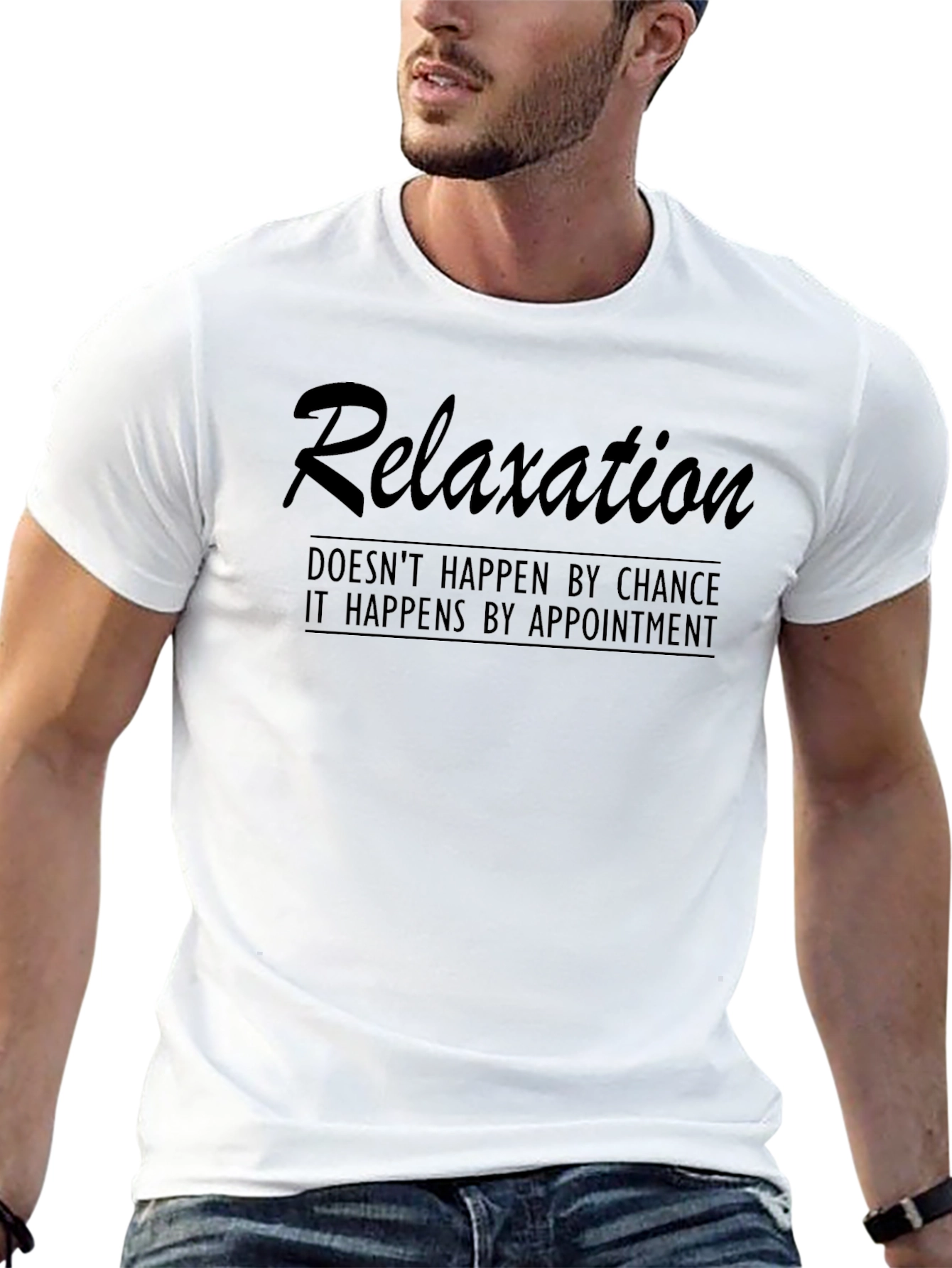 Relaxation Appointment Graphic Tee - Black