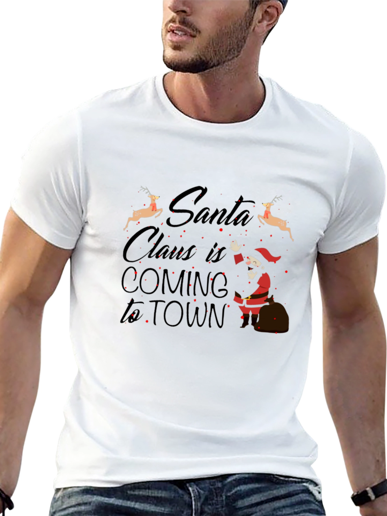 Santa Claus is Coming to Town Graphic T-Shirt