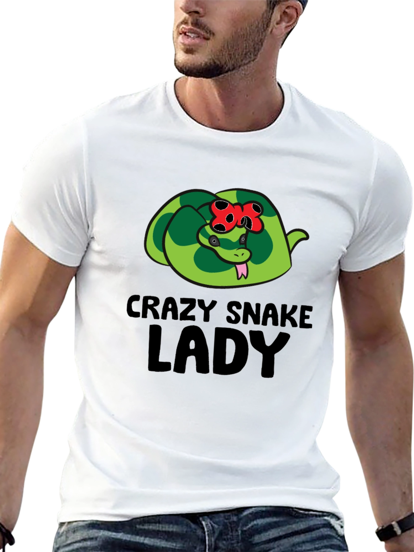 Crazy Snake Lady T-Shirt - Reptile Lover Tee