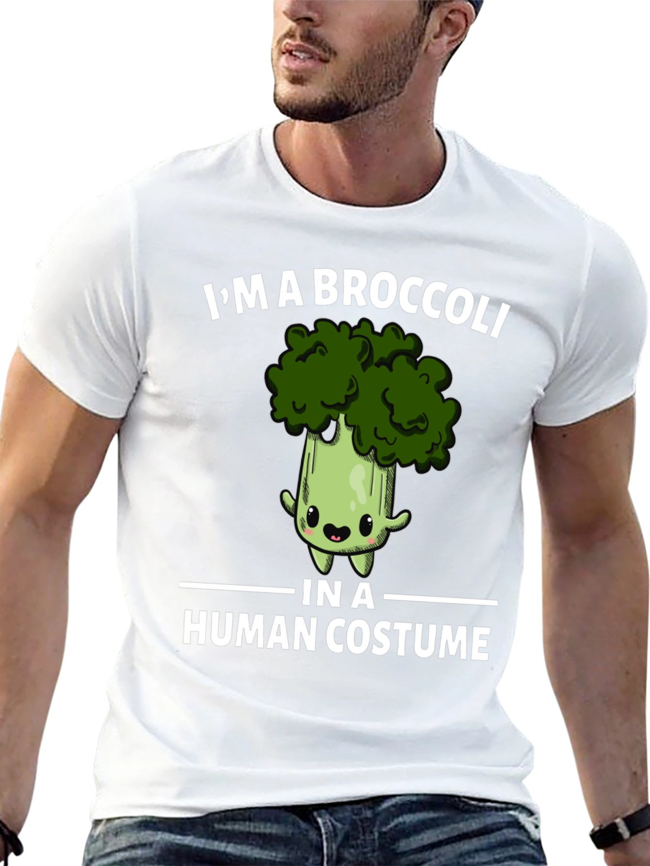 Broccoli in Human Costume Graphic Tee