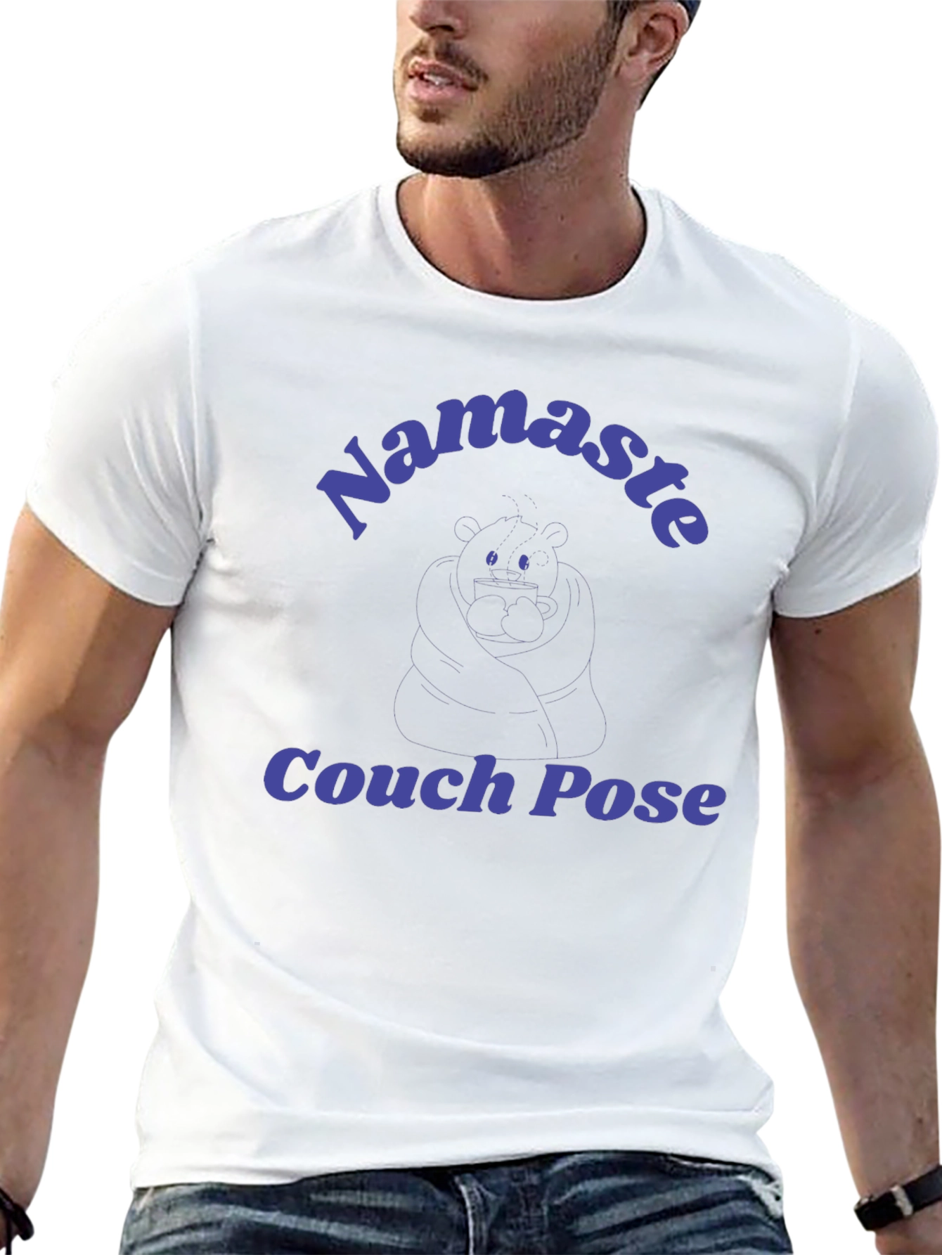 Namaste Couch Pose Graphic Tee - Relax in Style