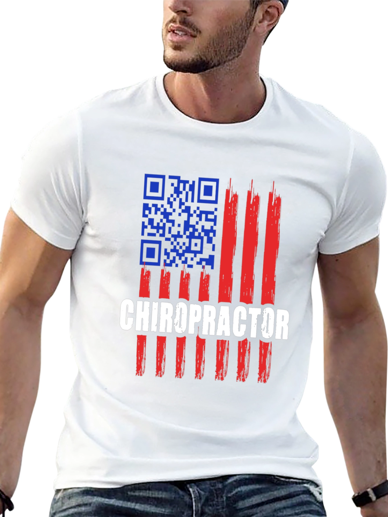 Chiropractor American Flag T-Shirt