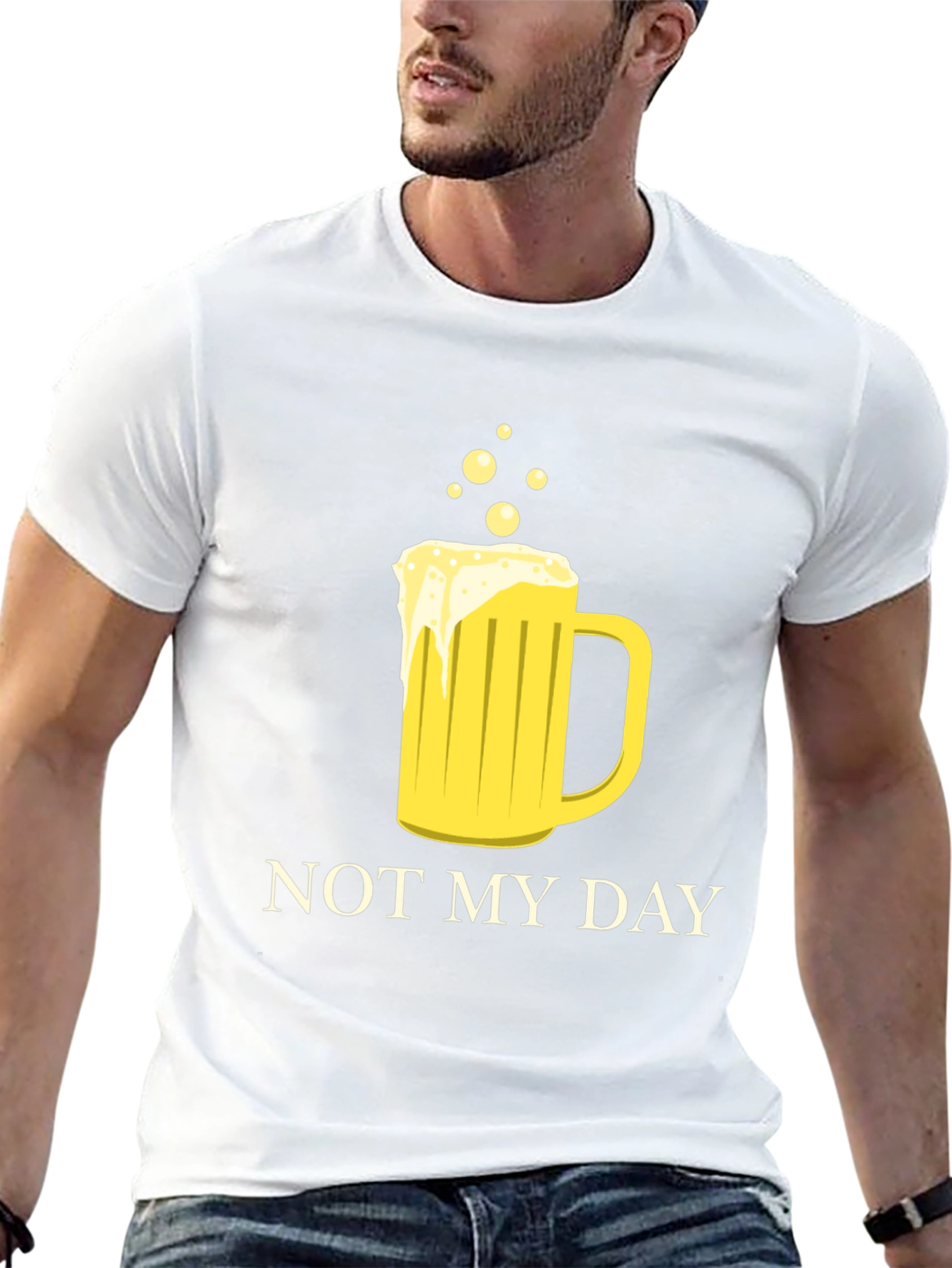 Not My Day Beer Mug Graphic T-Shirt