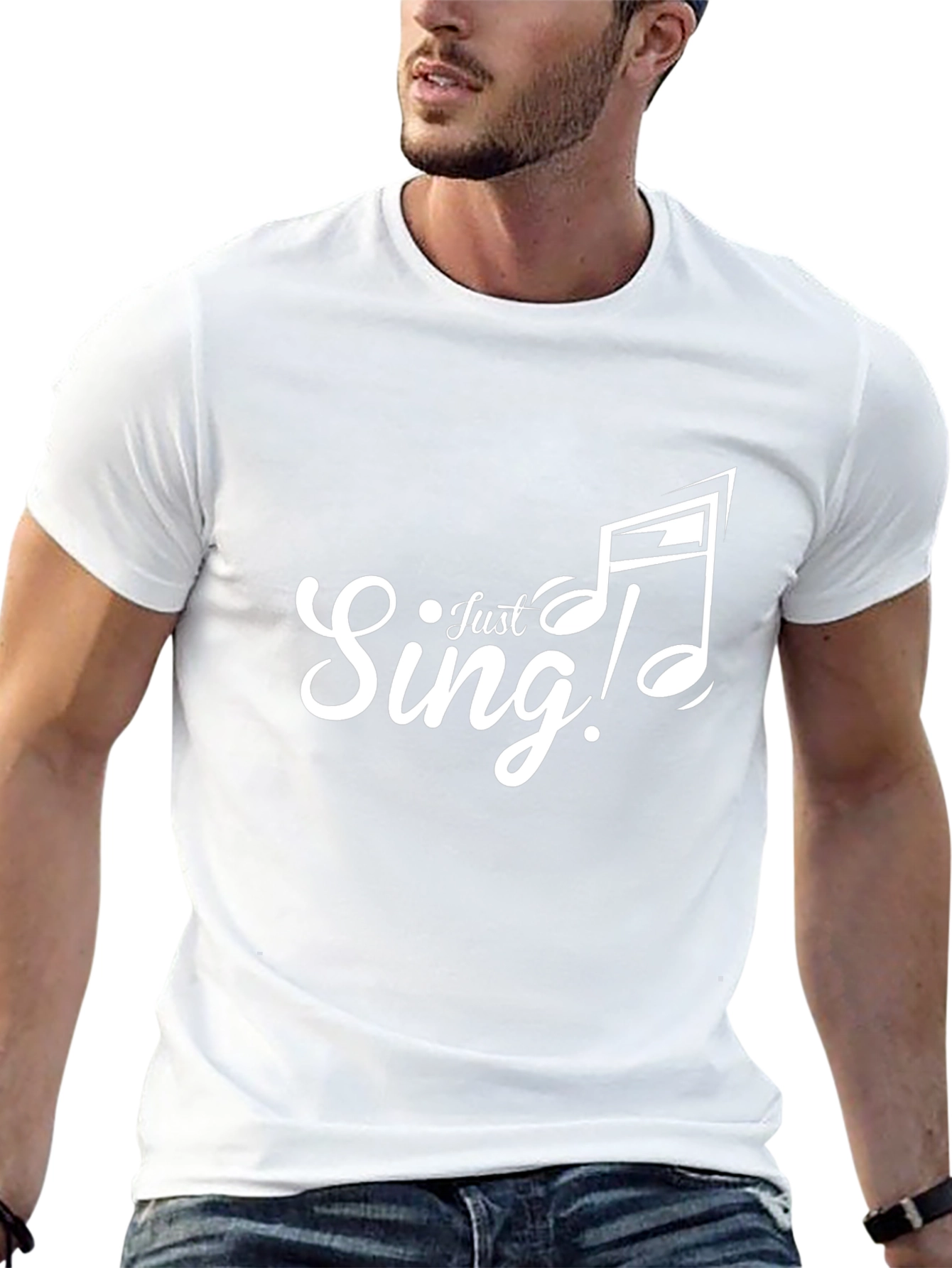 Just Sing! Black Graphic Tee