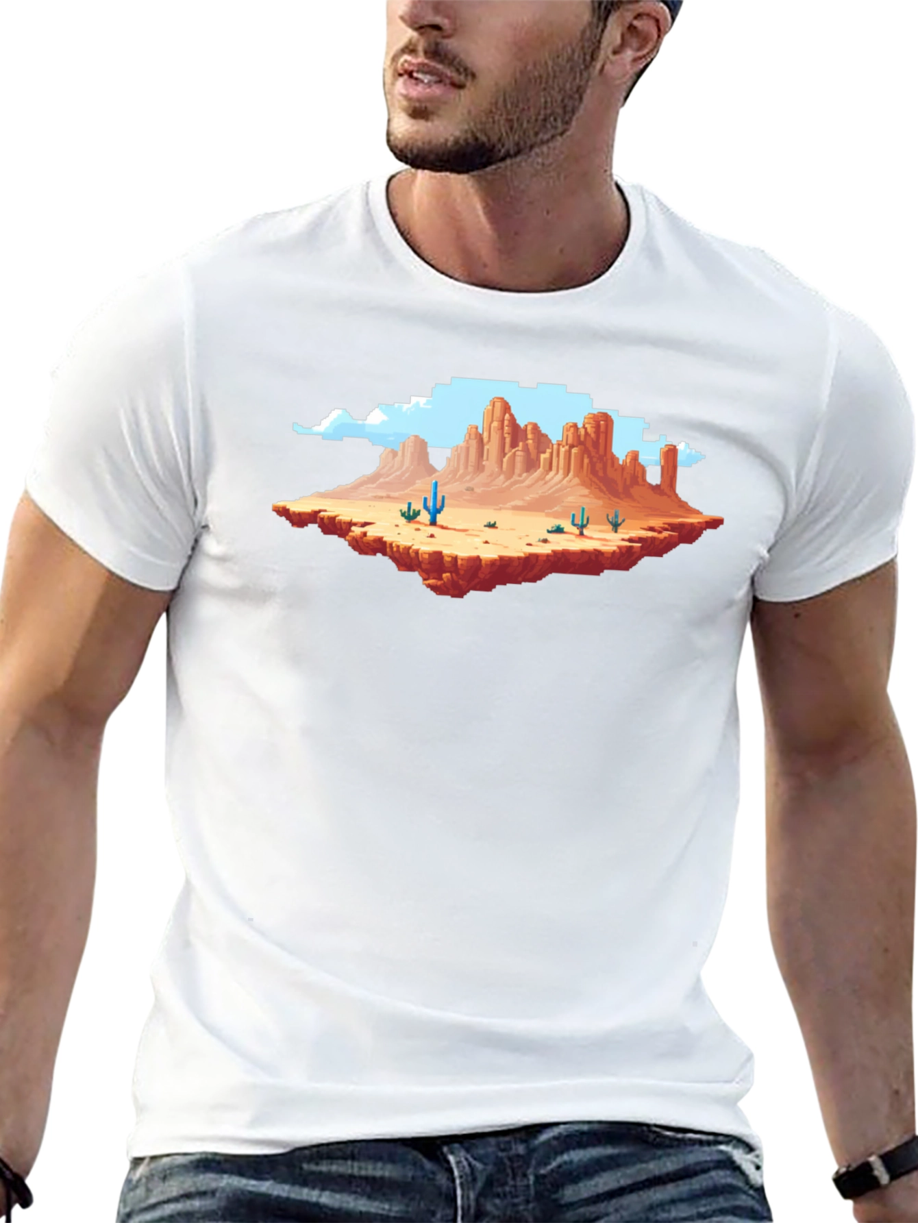 Pixel Art Desert Landscape T-Shirt