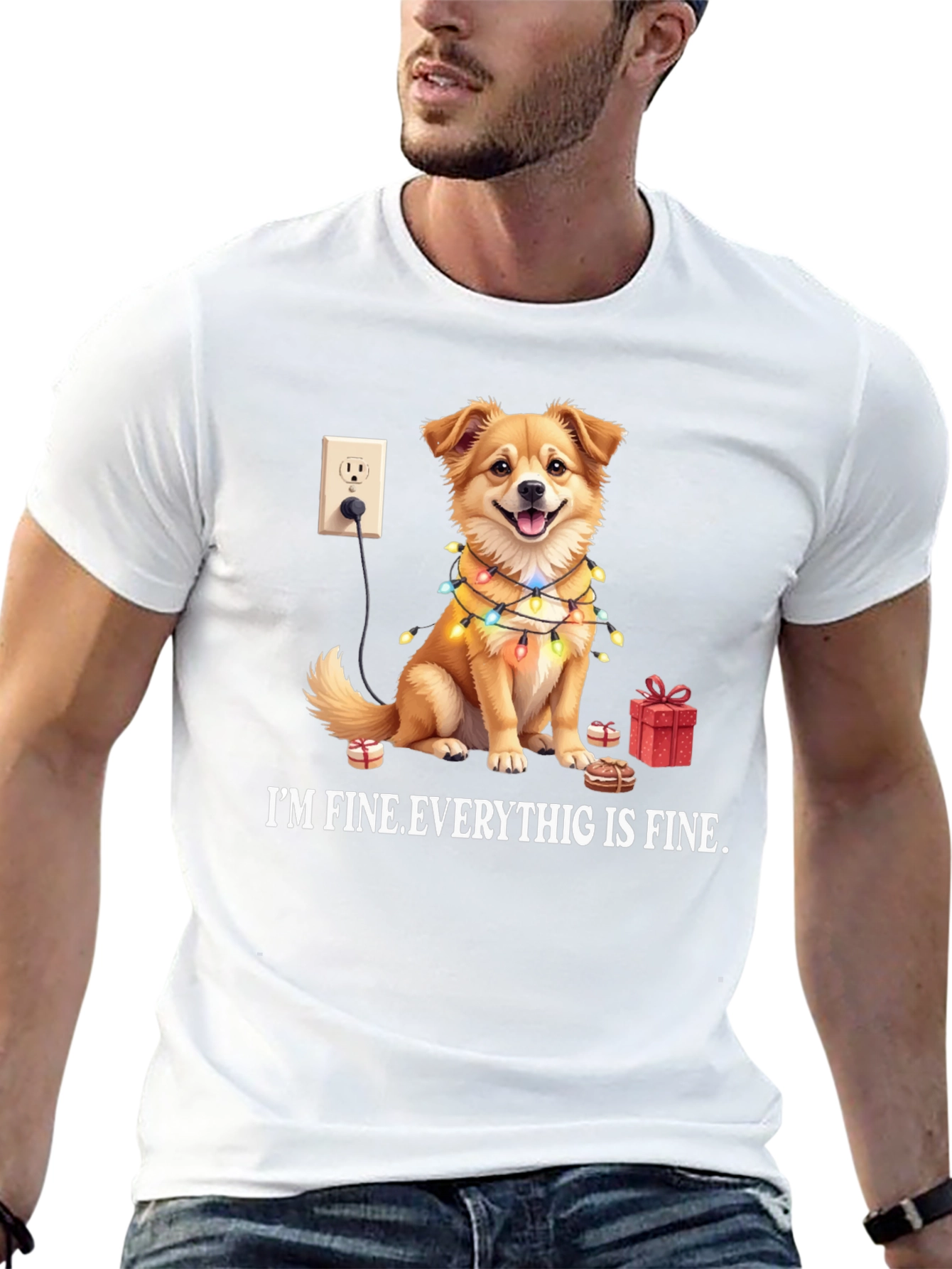 Im Fine Everything is Fine Dog T-Shirt
