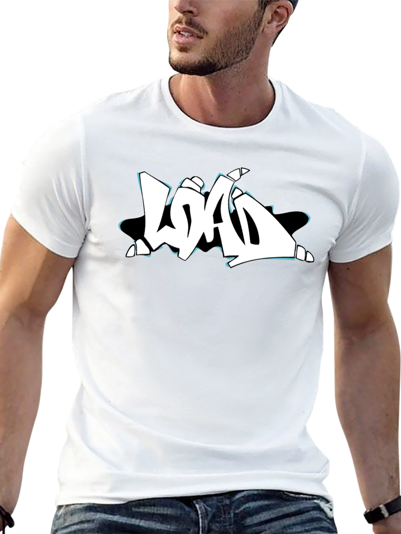 Streetwear Graffiti T-Shirt - Black Cotton Tee