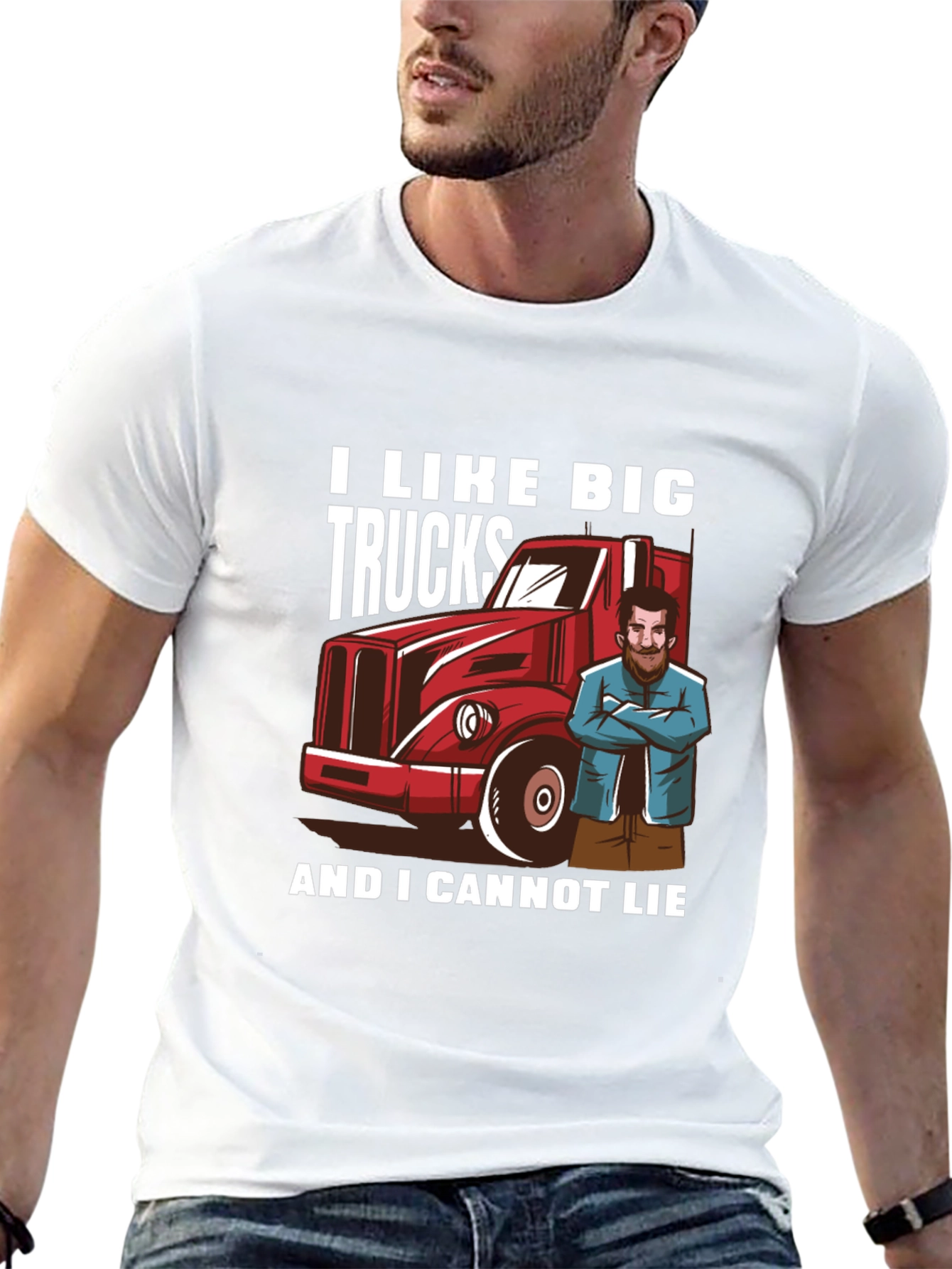 I Like Big Trucks Black Graphic Tee