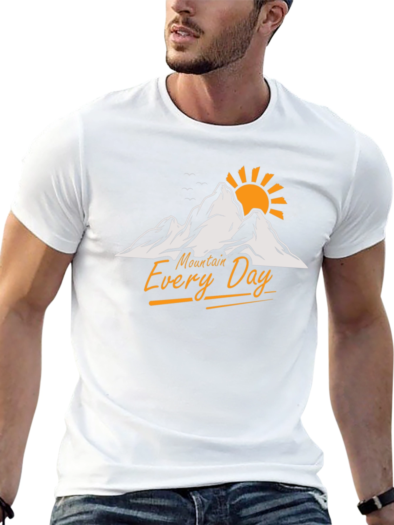 Mountain Every Day Graphic T-Shirt - Black
