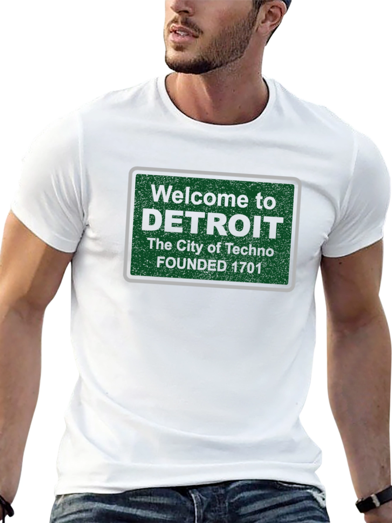 Detroit City of Techno Graphic T-Shirt