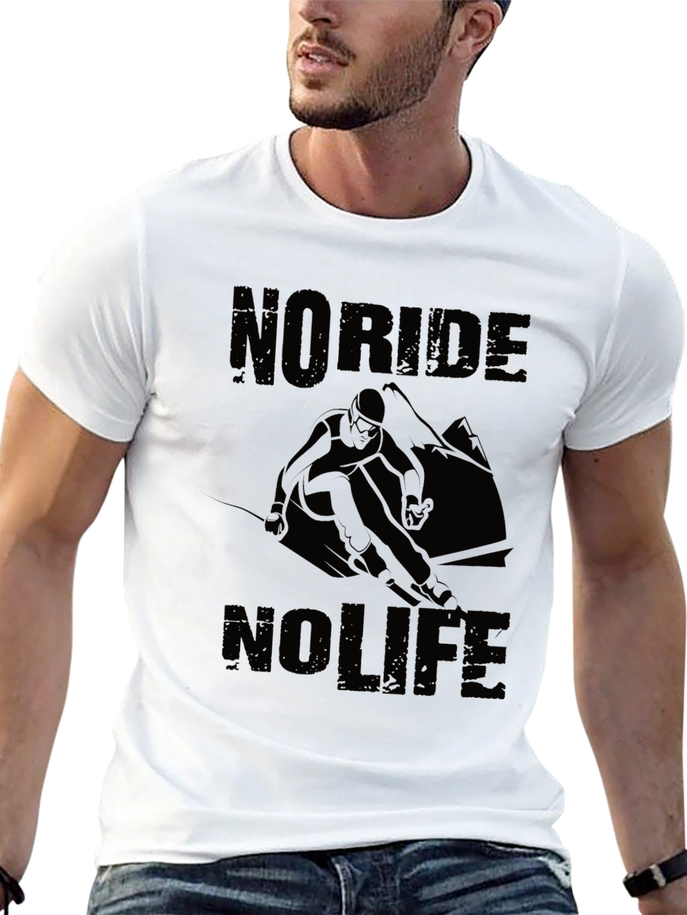 No Ride No Life Black Graphic Tee