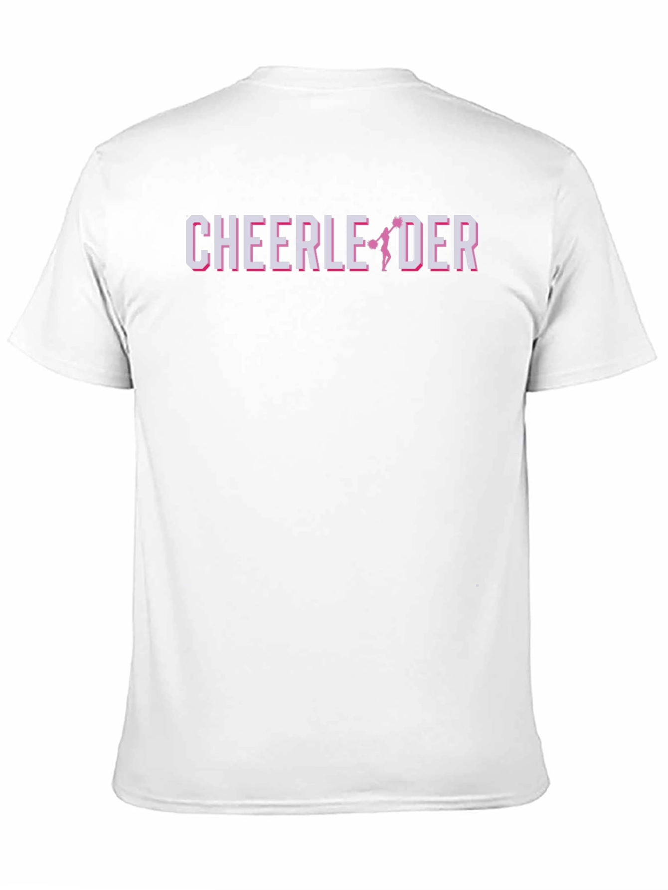 Cheerleader Graphic Print Black T-Shirt