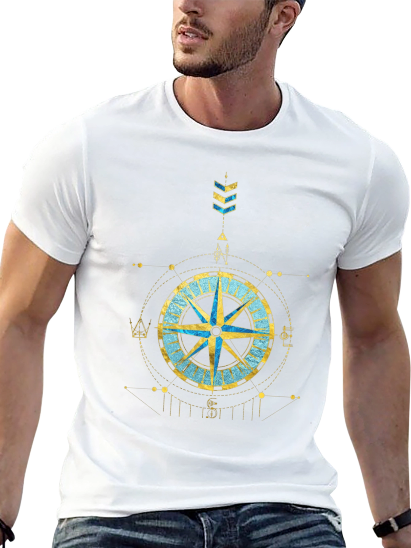 Compass Graphic Tee - Stylish Design