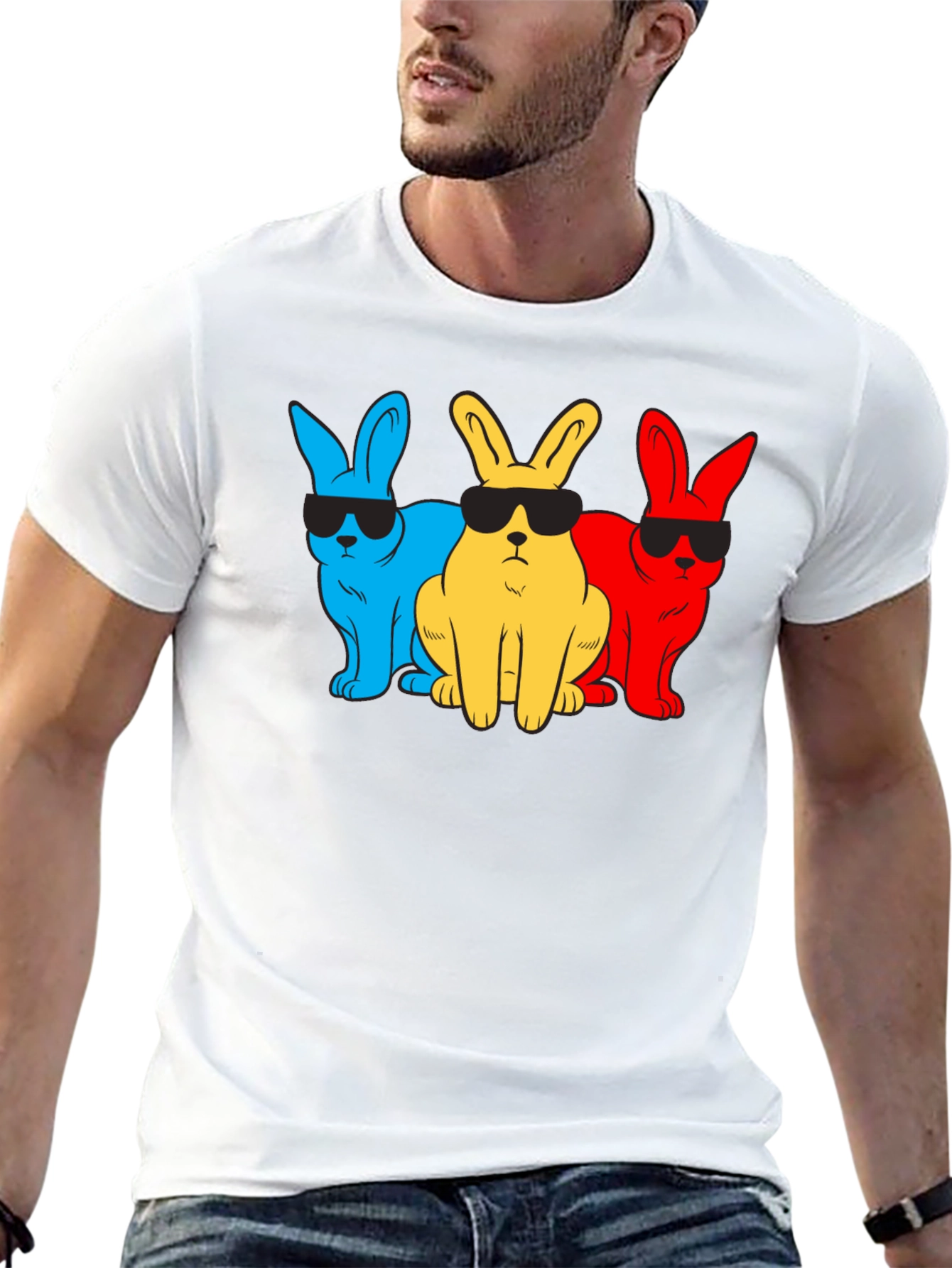 Cool Bunnies T-Shirt - Fun Graphic Tee