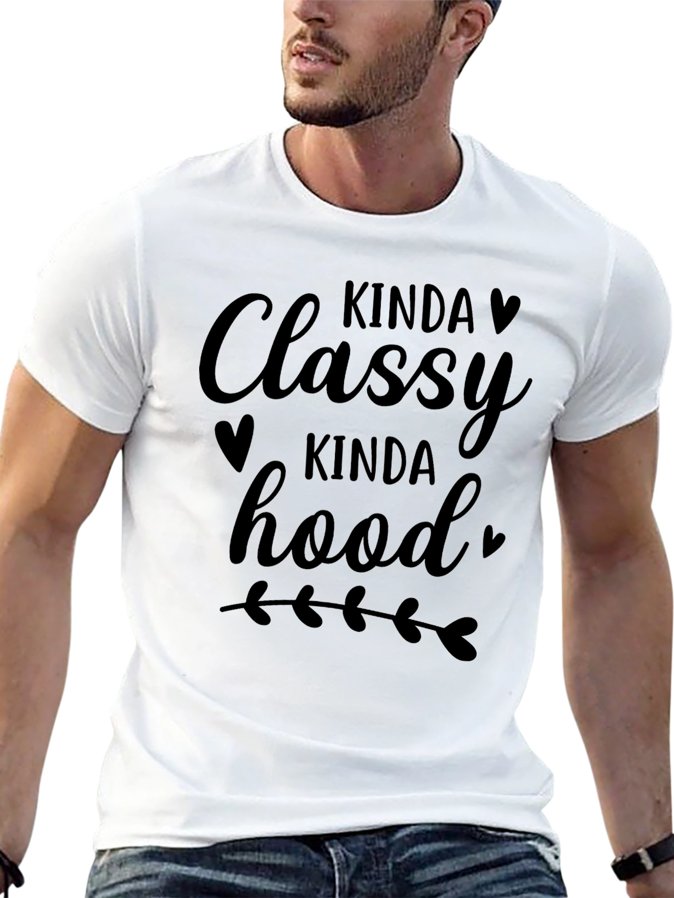 Kinda Classy Kinda Hood Black Tee