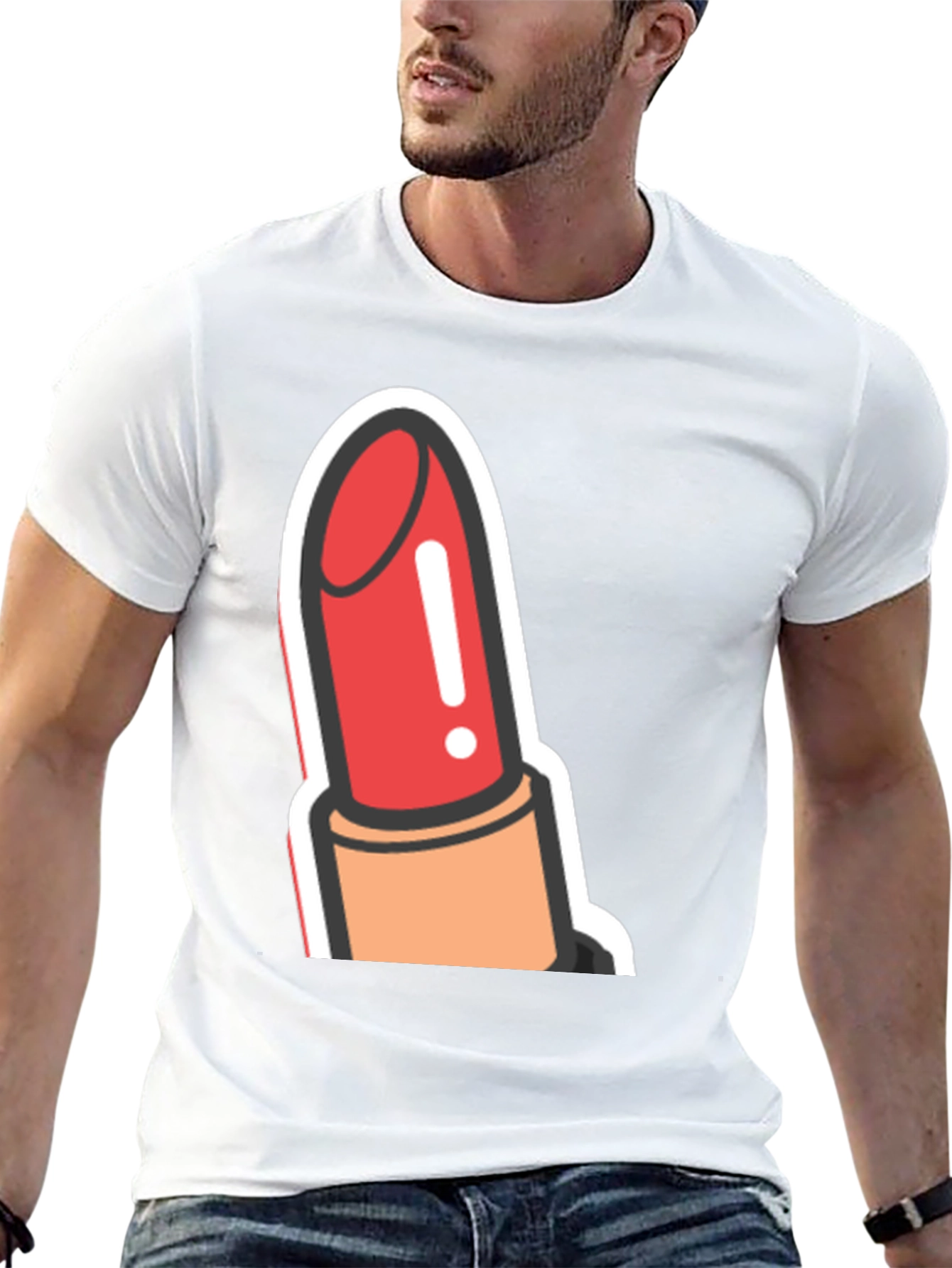 Lipstick Graphic Tee - Bold & Stylish