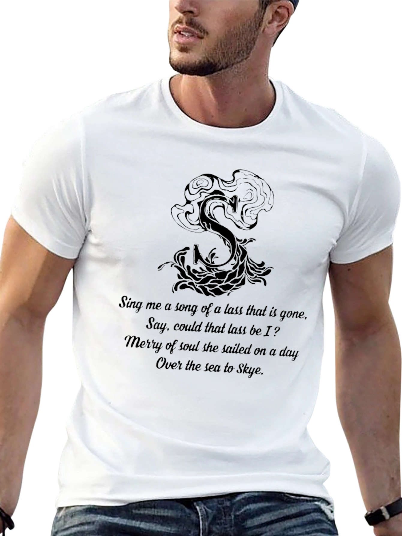 Skye Song T-Shirt - Black Graphic Tee