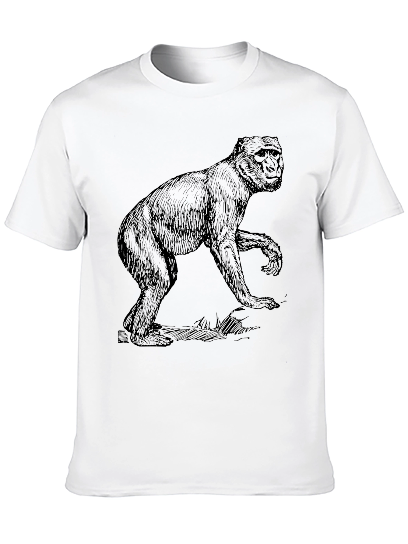 Monkey Graphic T-Shirt - Black