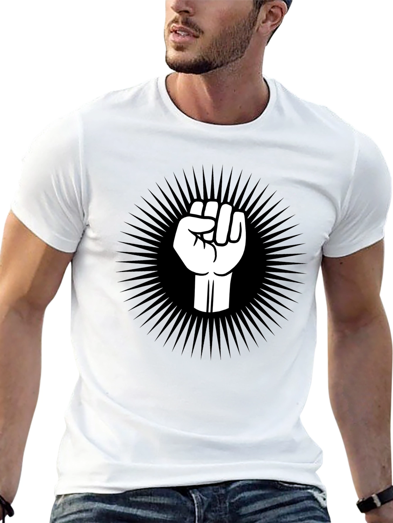 Empowered Fist Graphic Tee - Black